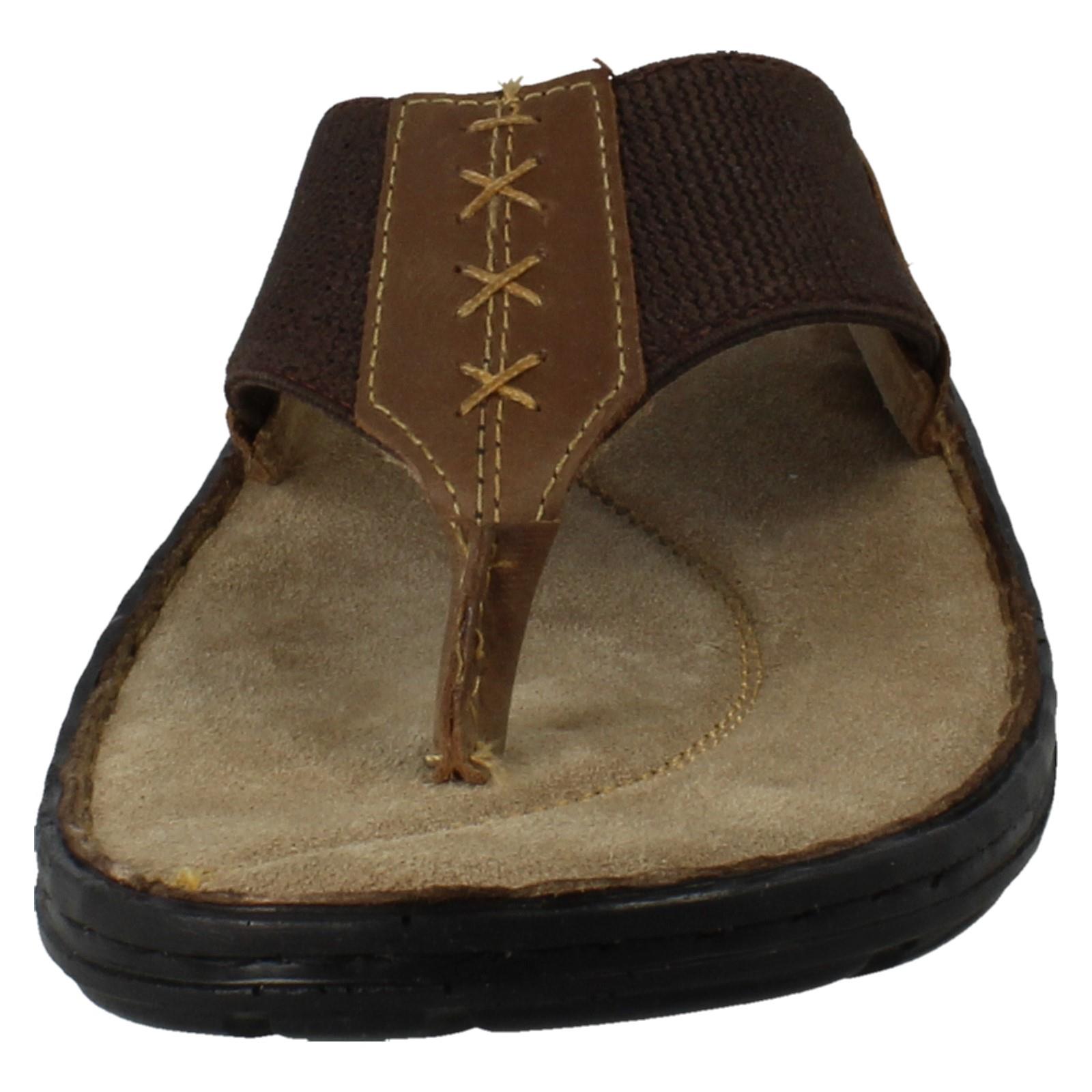 Uomo Hush Puppies pelle Infradito Estate Vacanza Sandali Alan - Picture 9 of 10