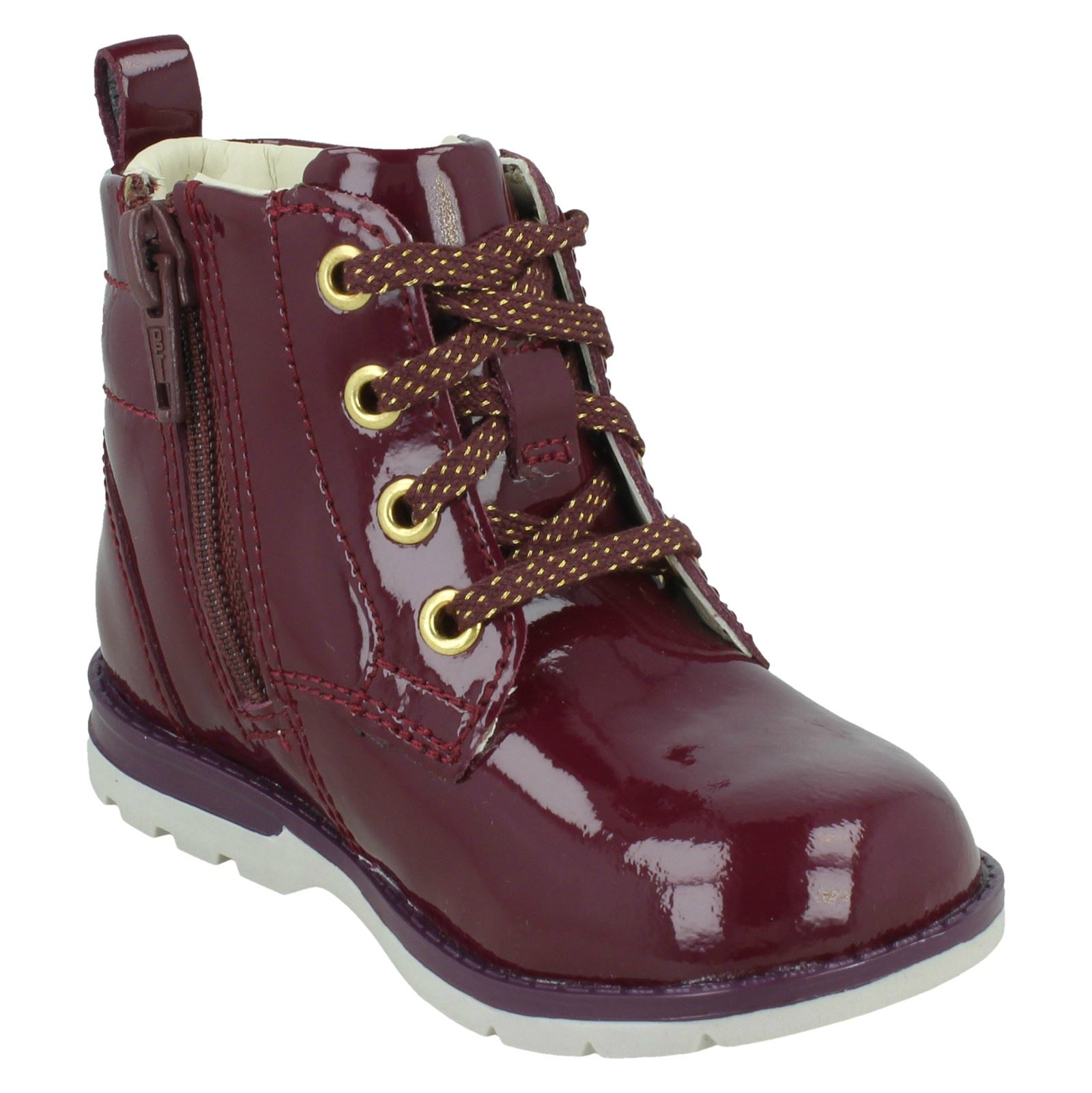 Mädchen Clarks Reißverschluss Stiefeletten Dabi Spitze - Picture 7 of 28
