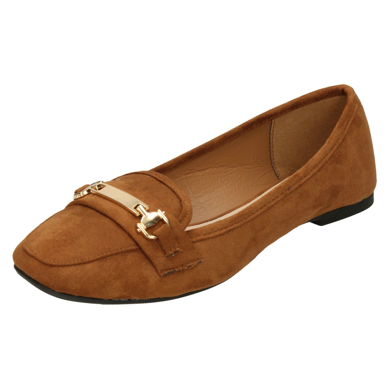 Ladies Spot On Saddle Vamp Loafers eBay