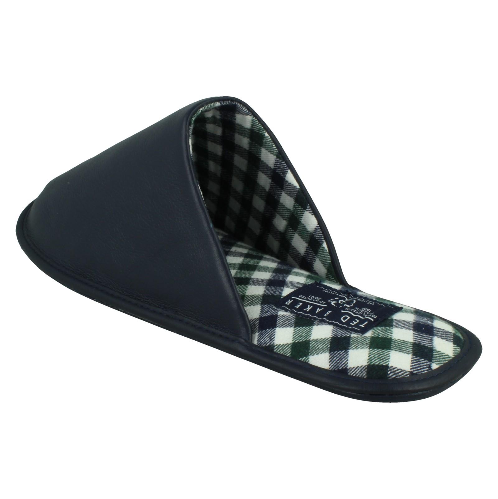 Mens Ted Baker Leather Mule Padded Slippers 'Ardin' - Picture 4 of 19