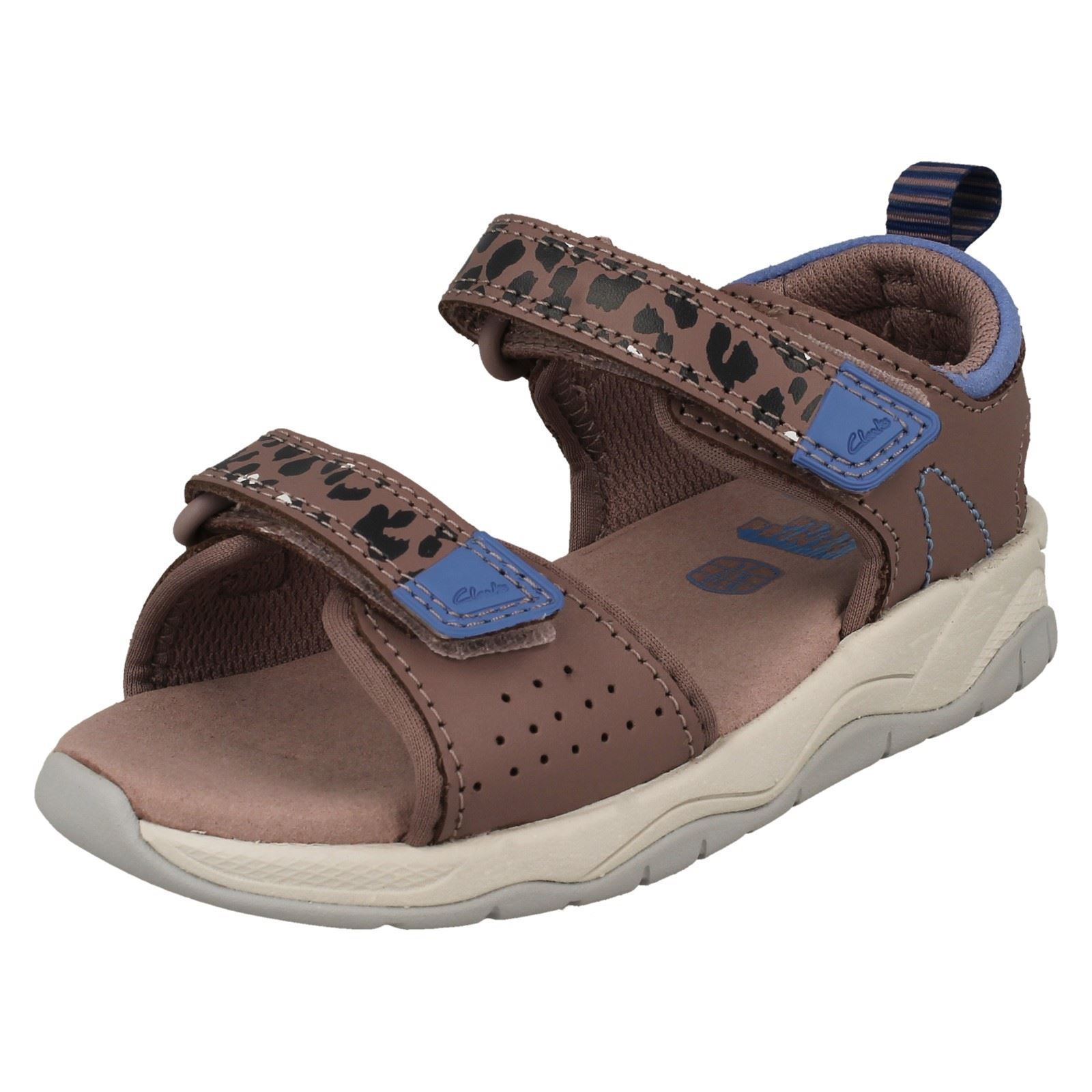 Girls PLAYPRINT Collection By Clarks Casual Paw Detailed Sandals Clowder Print - Imagen 2 de 19