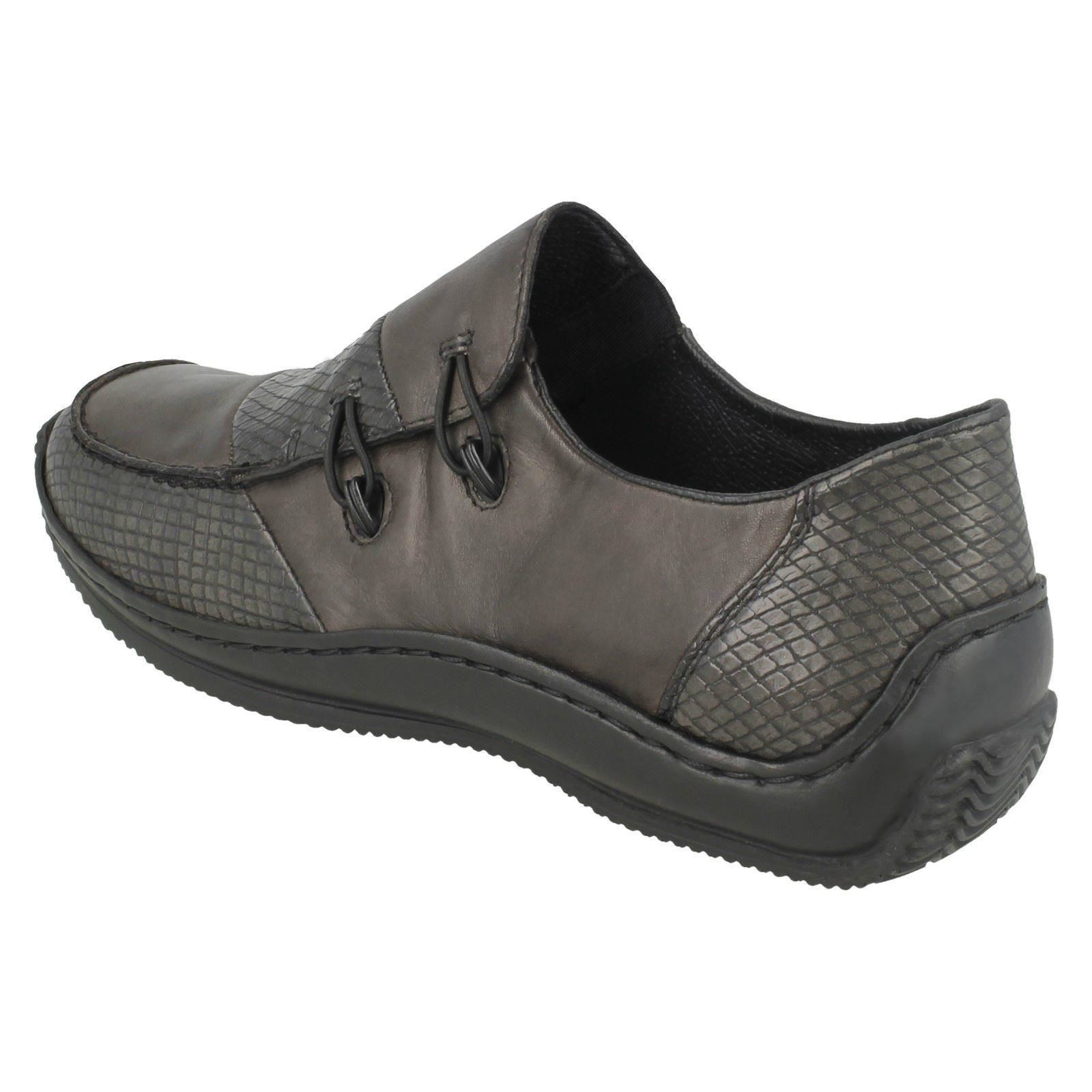 Ladies Faux Faux Faux Loop Fastening Rieker Slip On shoes L1762 99389c Ladies Faux Faux Faux Loop Fastening Rieker Slip On shoes L1762 99389c