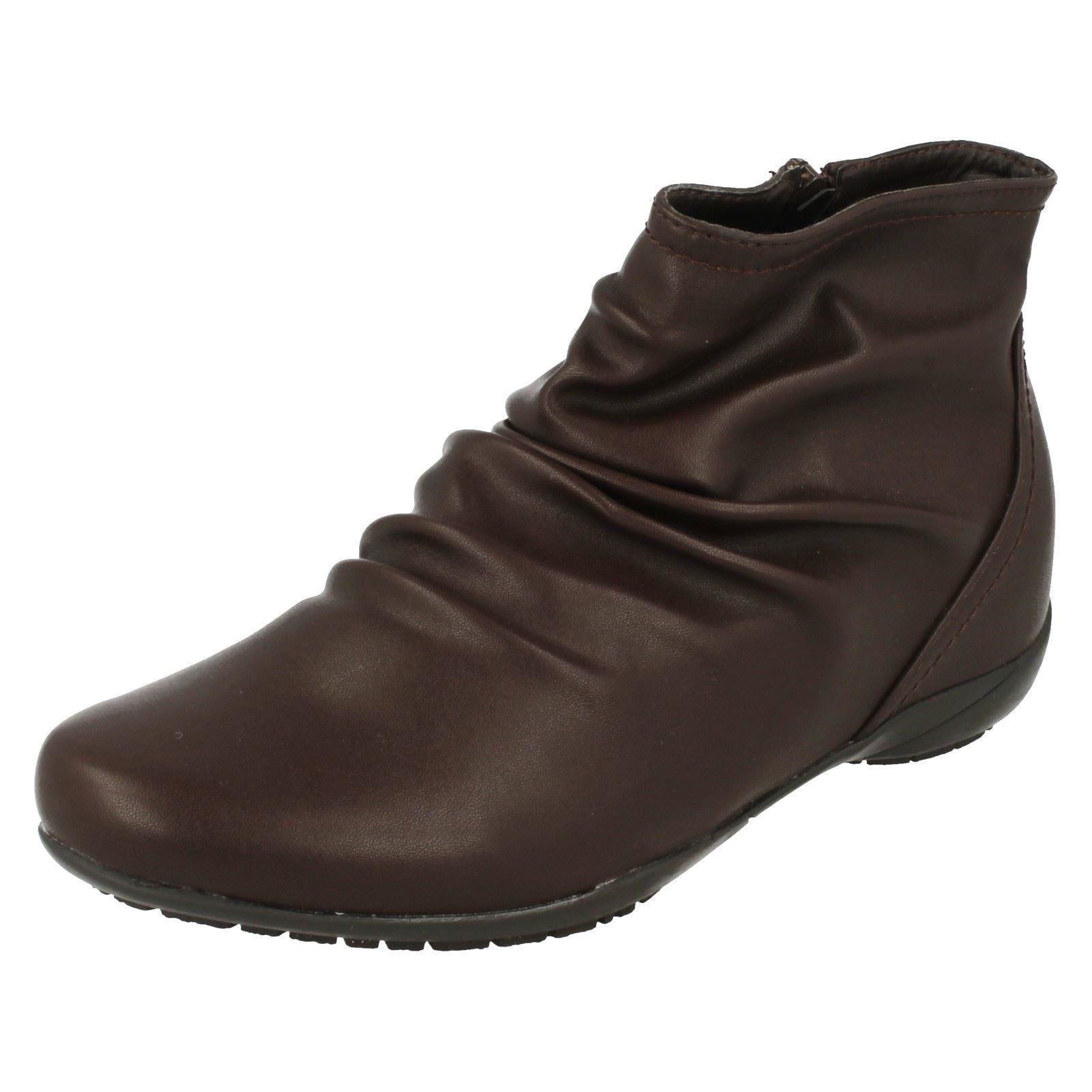 Ladies Down to Earth Casual Ankle Boots 'F5R0675' - Picture 11 of 19