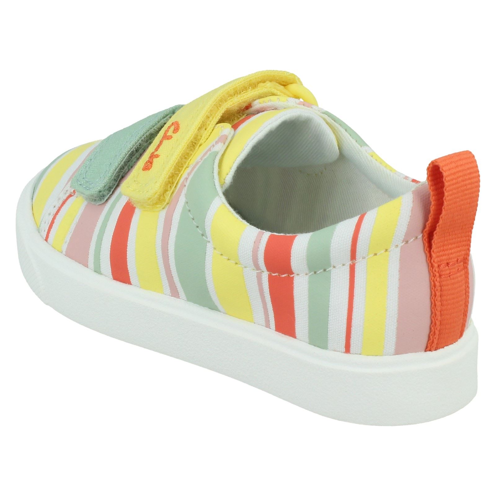 Scarpe in tela con chiusura casual con gancio e anello per bambini Clarks città luminose - Foto 22 di 28