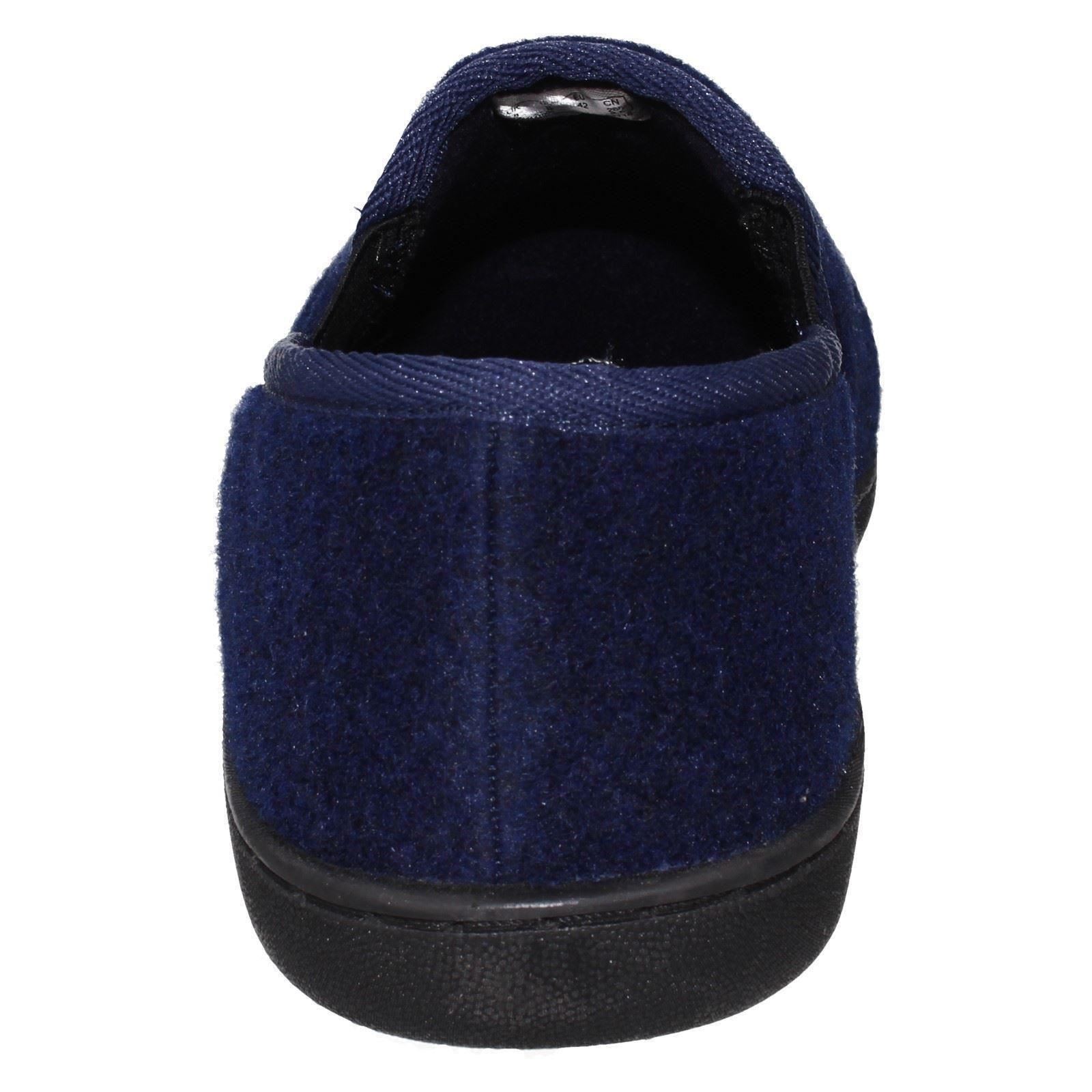 Mens Clarks Textile Slip On Twin Gusset Slippers King Ease - Picture 14 of 28
