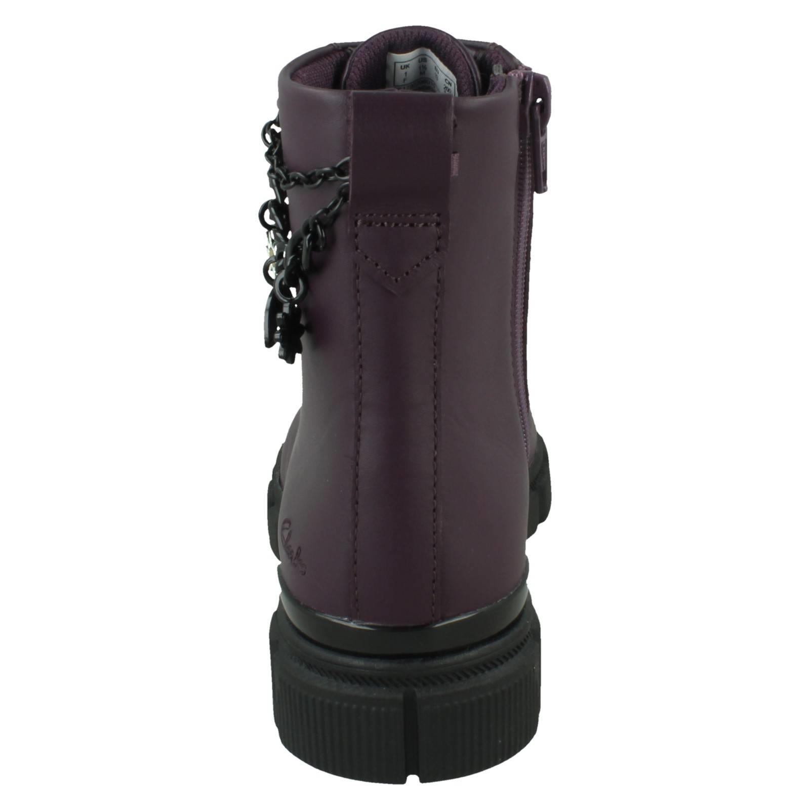 Girls Clarks Charm Detail Ankle Boots "Evyn Charm O" - Picture 14 of 19