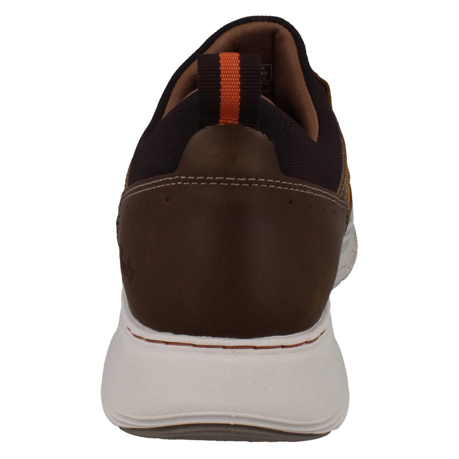 Men's Clarks Motion Tread Slip On Casual Waxy Leather Shoes Motion Trek EZ - Picture 5 of 19