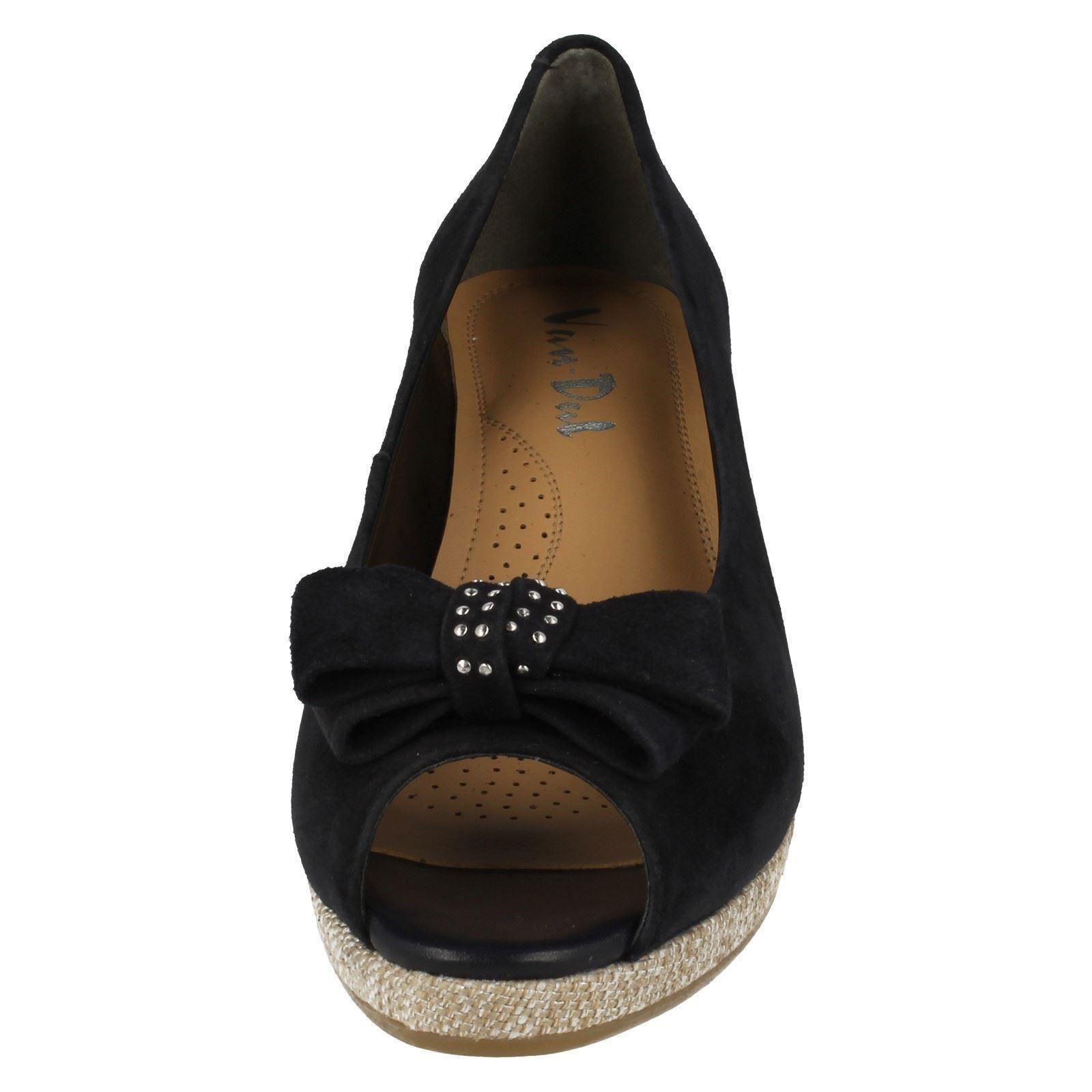 Señoras van dal Zapatos Slip On Cuña De Punta Abierta Zapatos dal Unity a9f9a1 Señoras van dal Zapatos Slip On Cuña De Punta Abierta Zapatos dal Unity a9f9a1