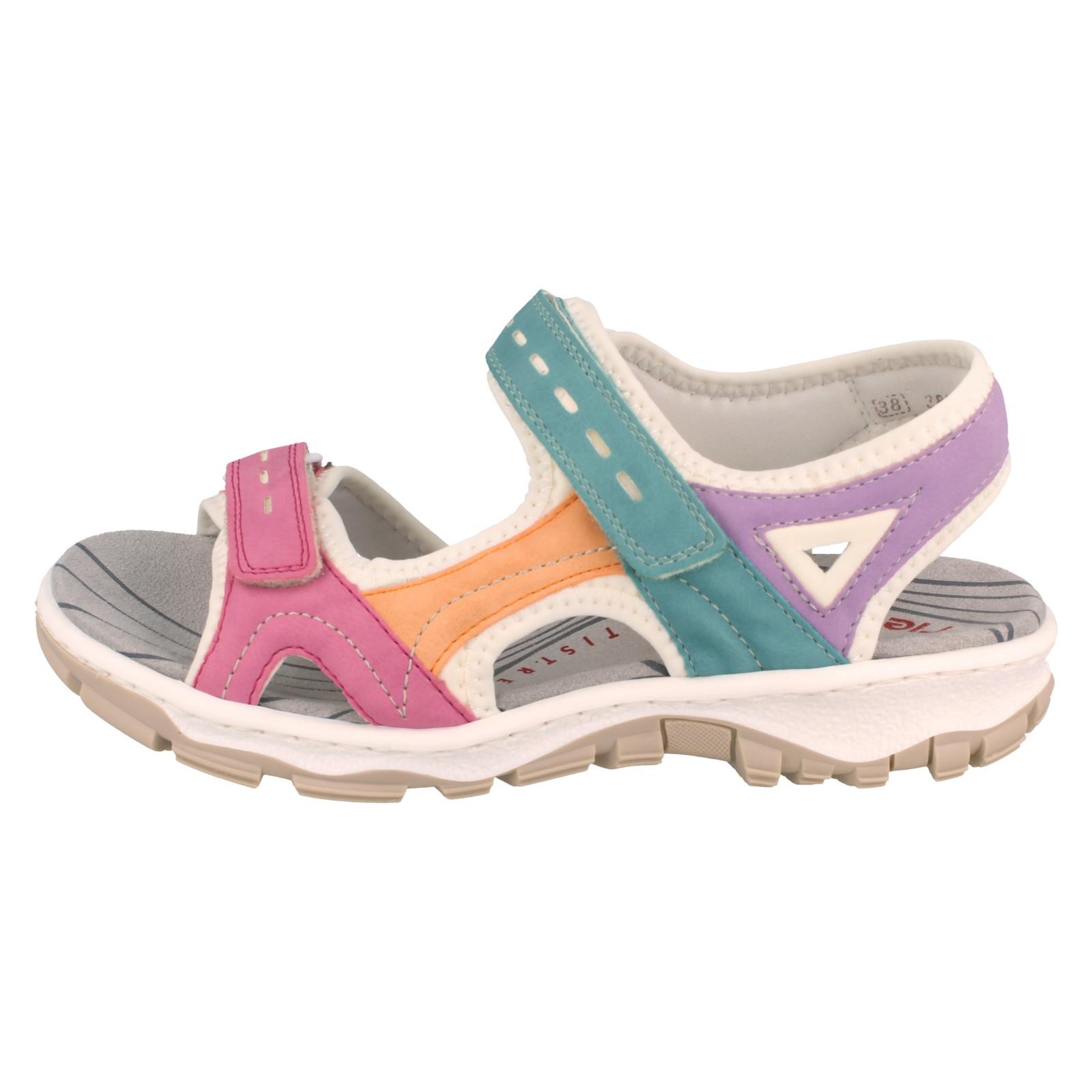 Sandalias de verano Rieker sintéticas antiestrés estilo deportivo para dama 68866 - Imagen 46 de 46