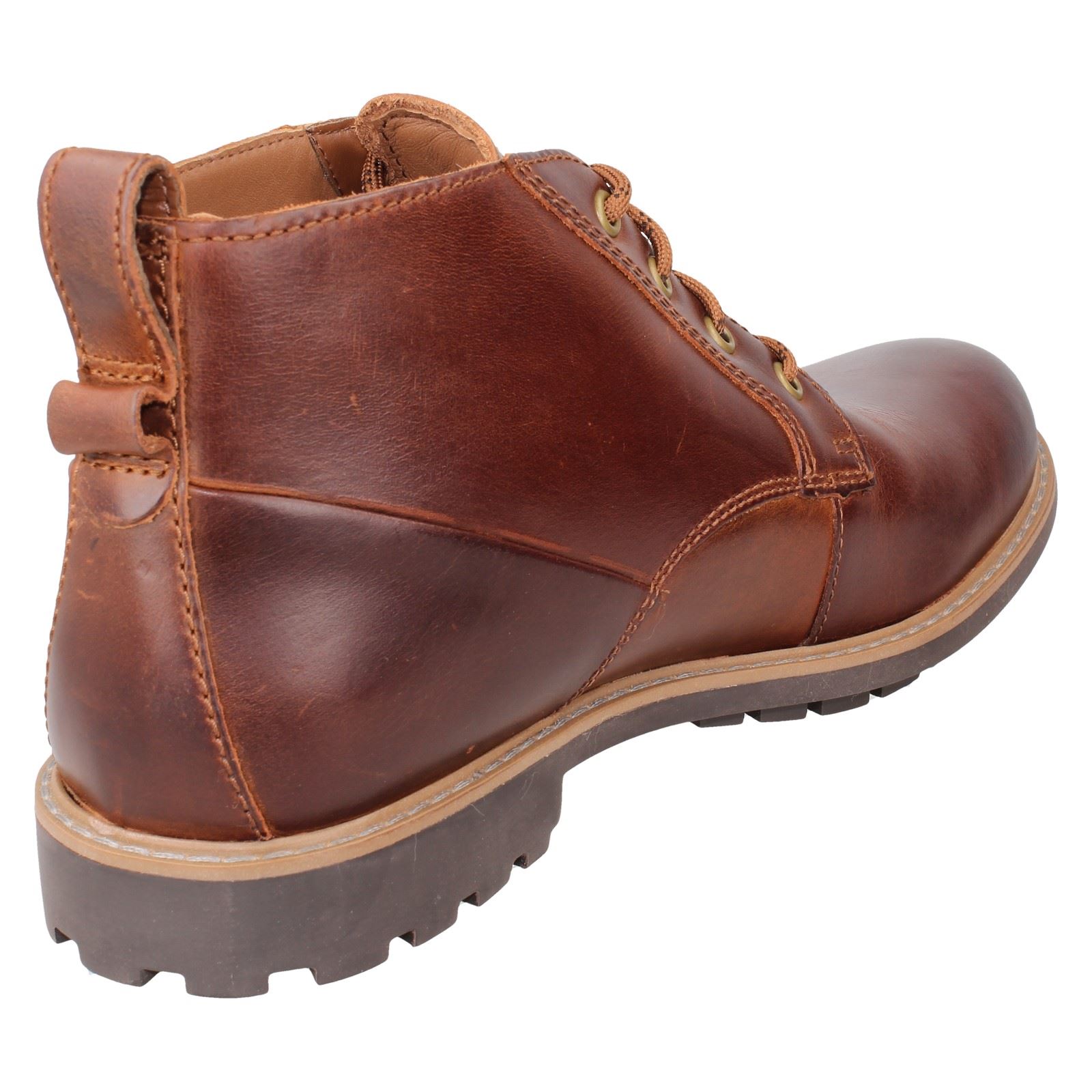 Stivaletti casual da uomo Clarks stringati intelligenti Westcombe medi - Foto 12 di 19
