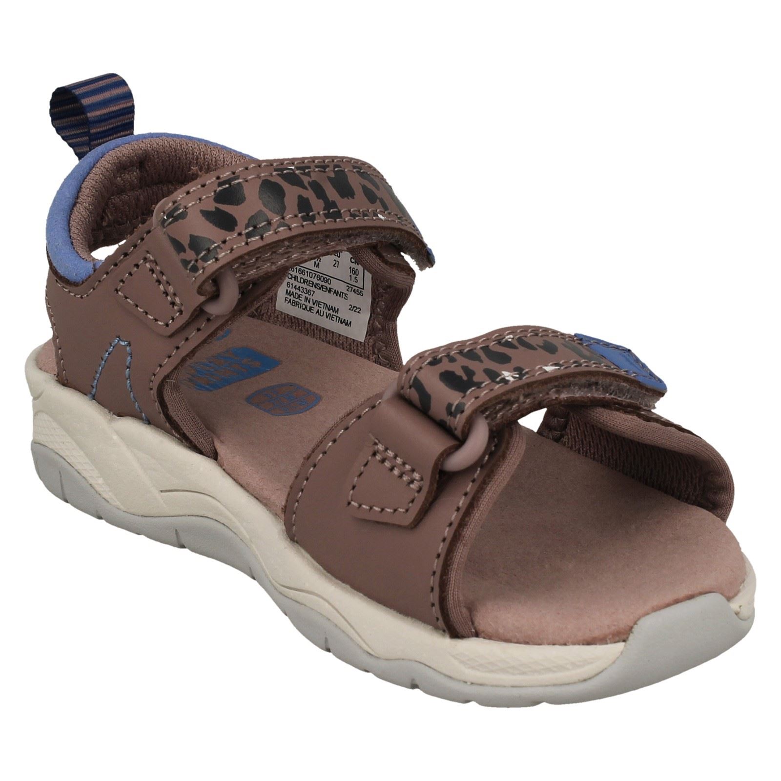 Girls PLAYPRINT Collection By Clarks Casual Paw Detailed Sandals Clowder Print - Imagen 8 de 19