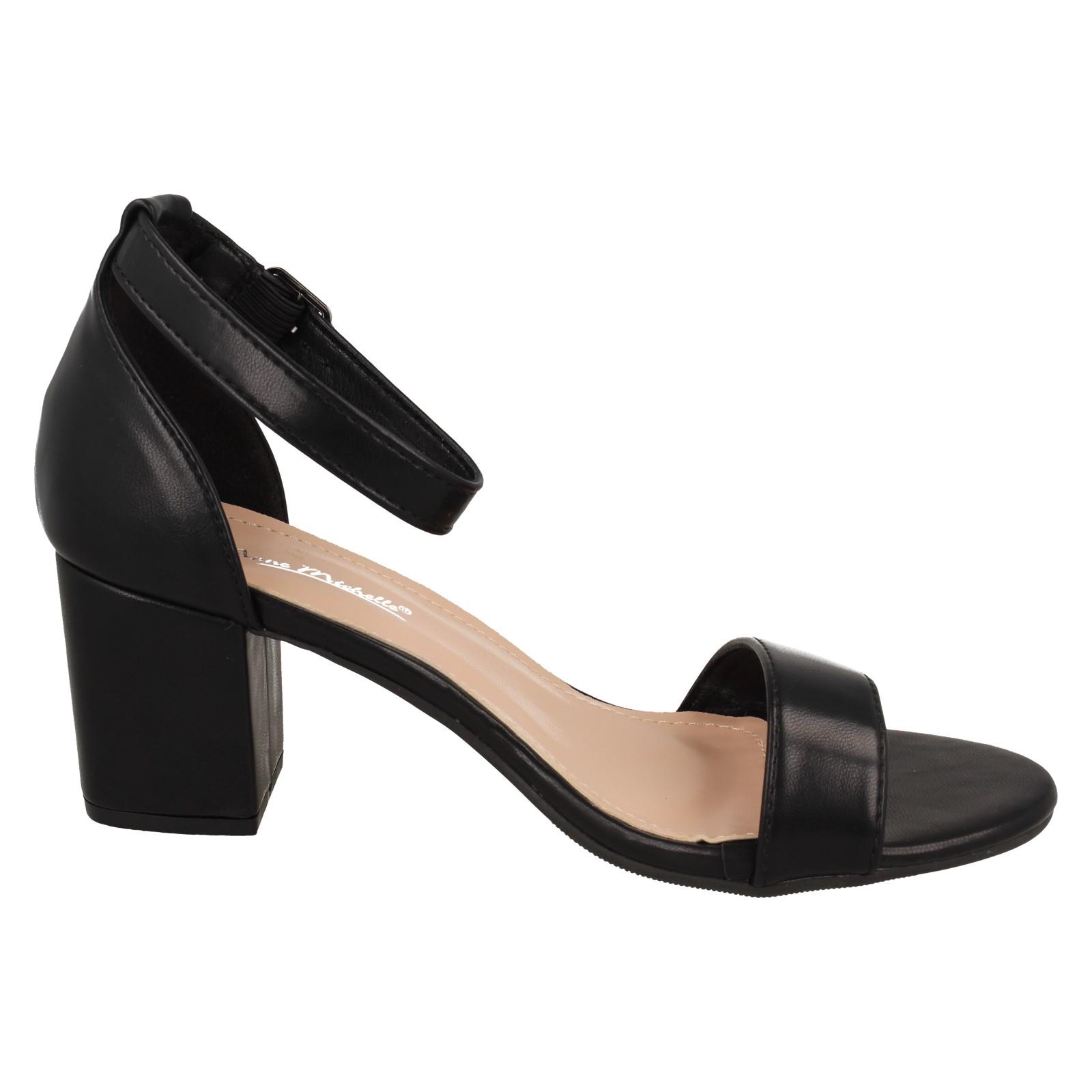 Sandalias Anne Michelle para dama con hebilla de tacón ancho y correa en el tobillo F12104 - Imagen 7 de 19