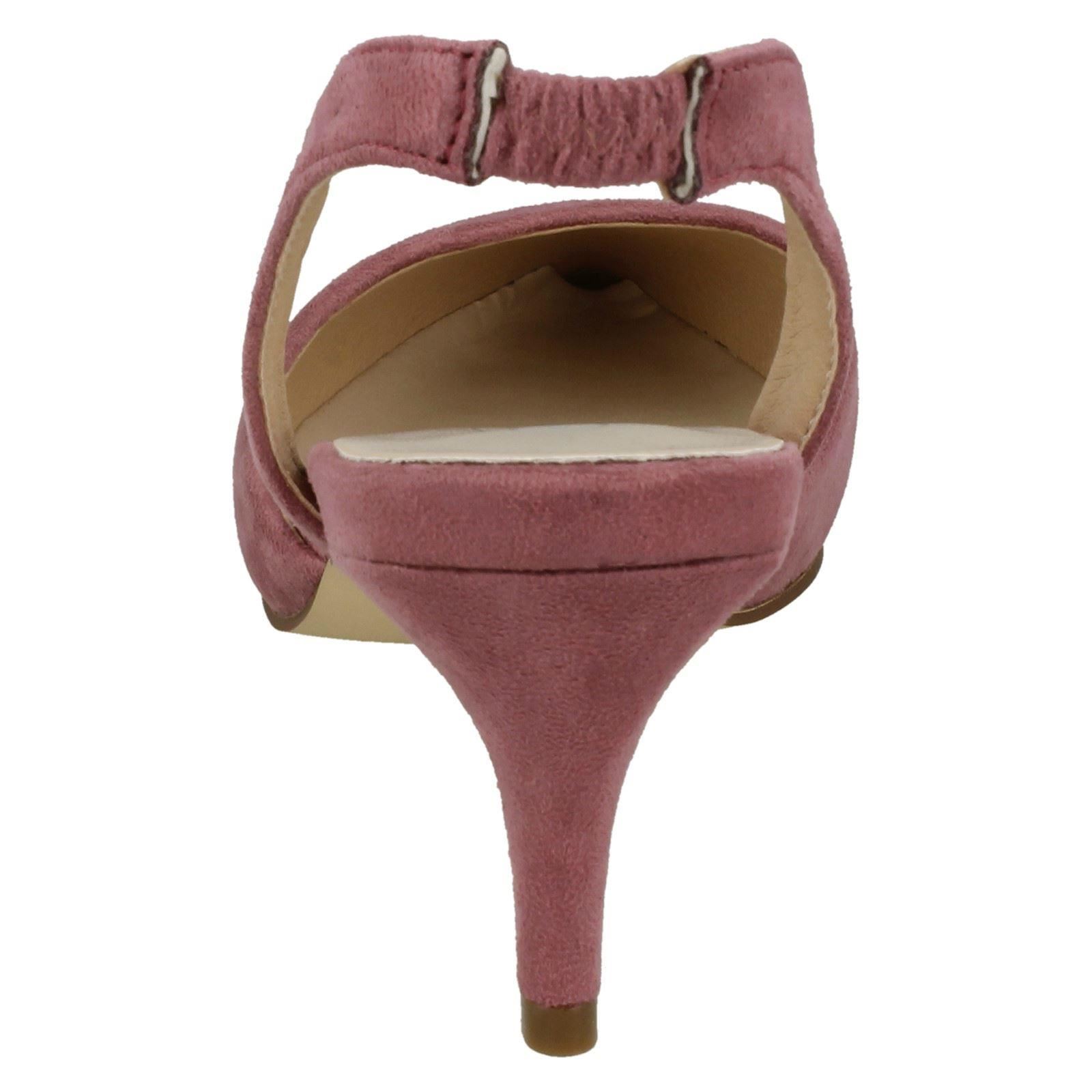 Ladies Spot On Slingback Shoes Heels *F9R0057* - Picture 23 of 73
