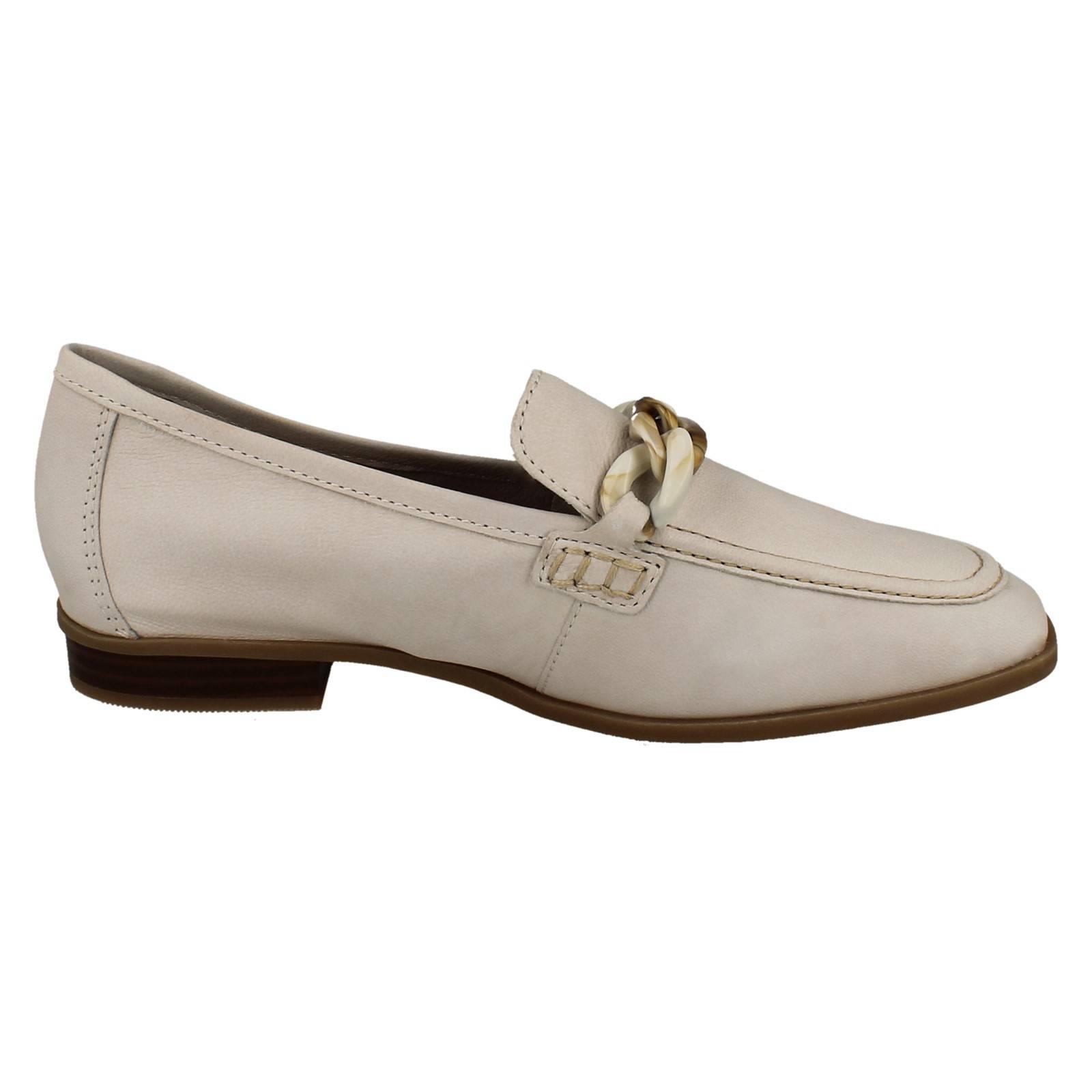 Mujer Clarks Cuero Suave Punta Cuadrada Mocasines Estilo Smart Zapatos: Sarafyna - Picture 43 of 55