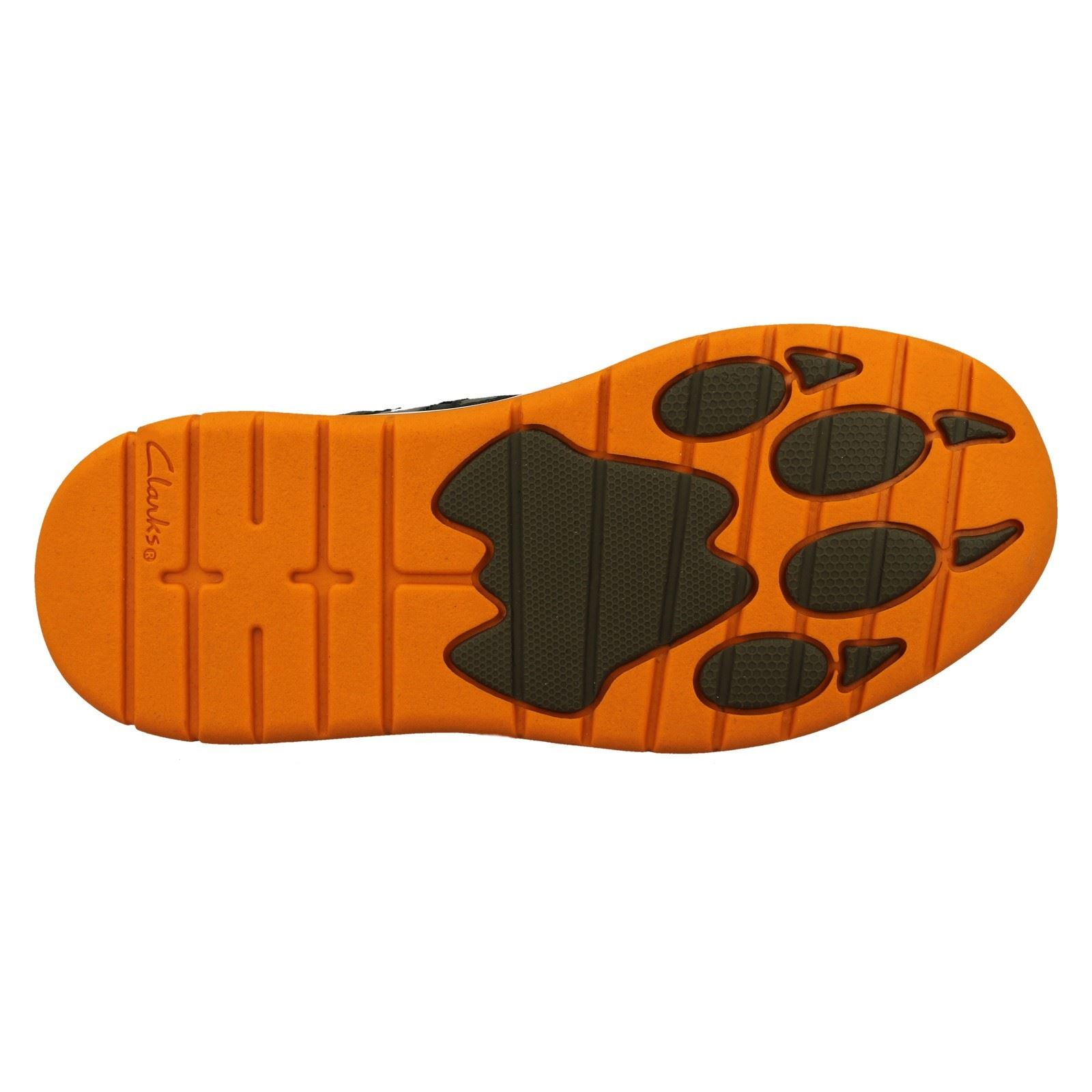 Childrens Clarks Stylish Big Cat Inspired Claw Detailed Trainers Clowder Run K - Picture 7 of 29
