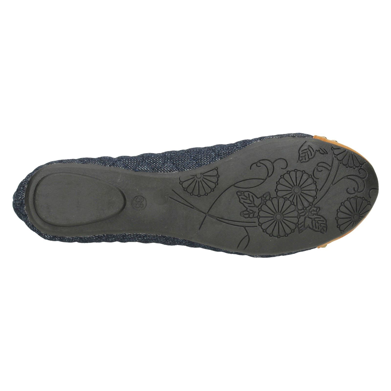 Anne Michelle Ladies Flat Ballerina Shoe - Picture 5 of 10