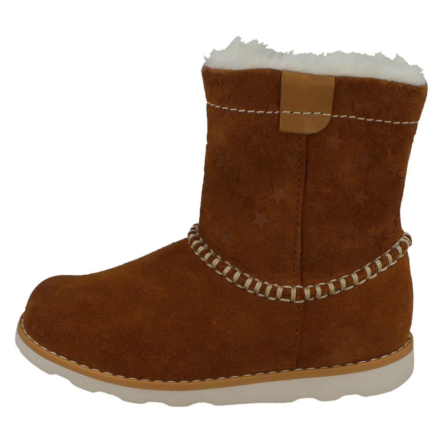 Niñas Clarks Informales con Cremallera Calentadas Botas Corona Piper - Imagen 21 de 28
