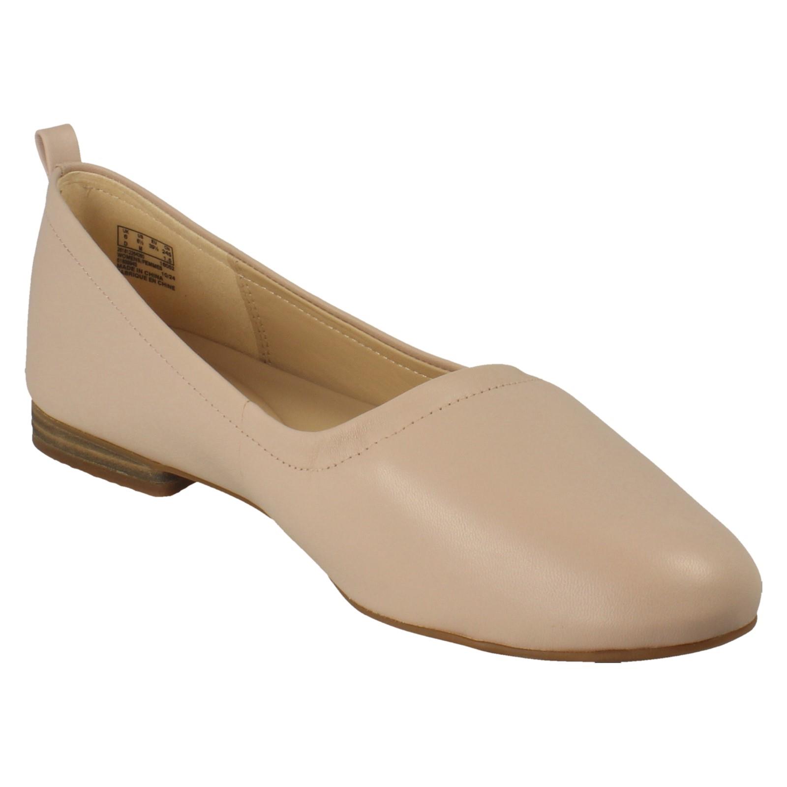 Bailarina sin cordones de cuero Laides Clarks zapatos planos inteligentes Fawna suaves *Fawna suaves* - Imagen 8 de 19