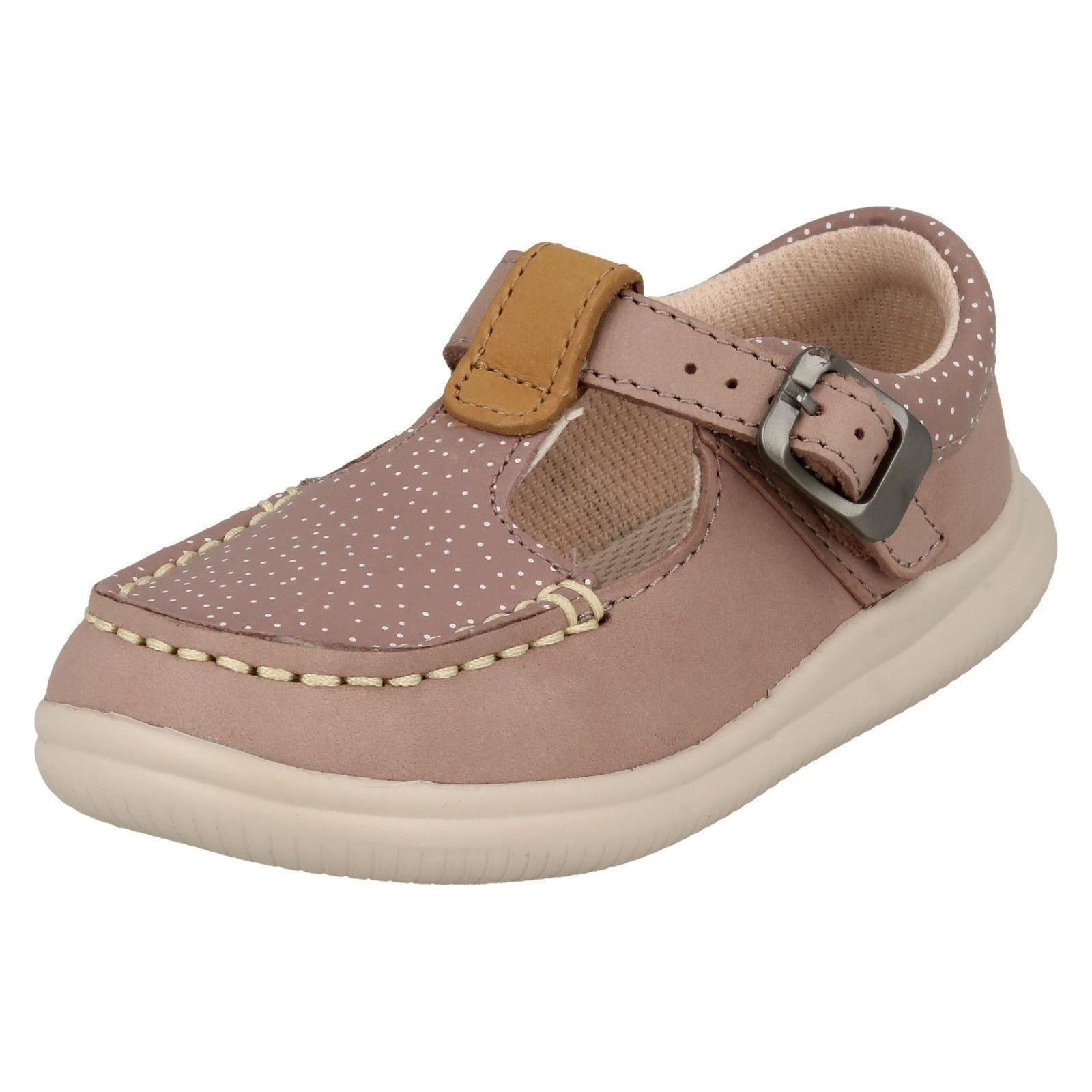 Girls Clarks Casual T-Bar Shoes 'Cloud Rosa' - Picture 19 of 27