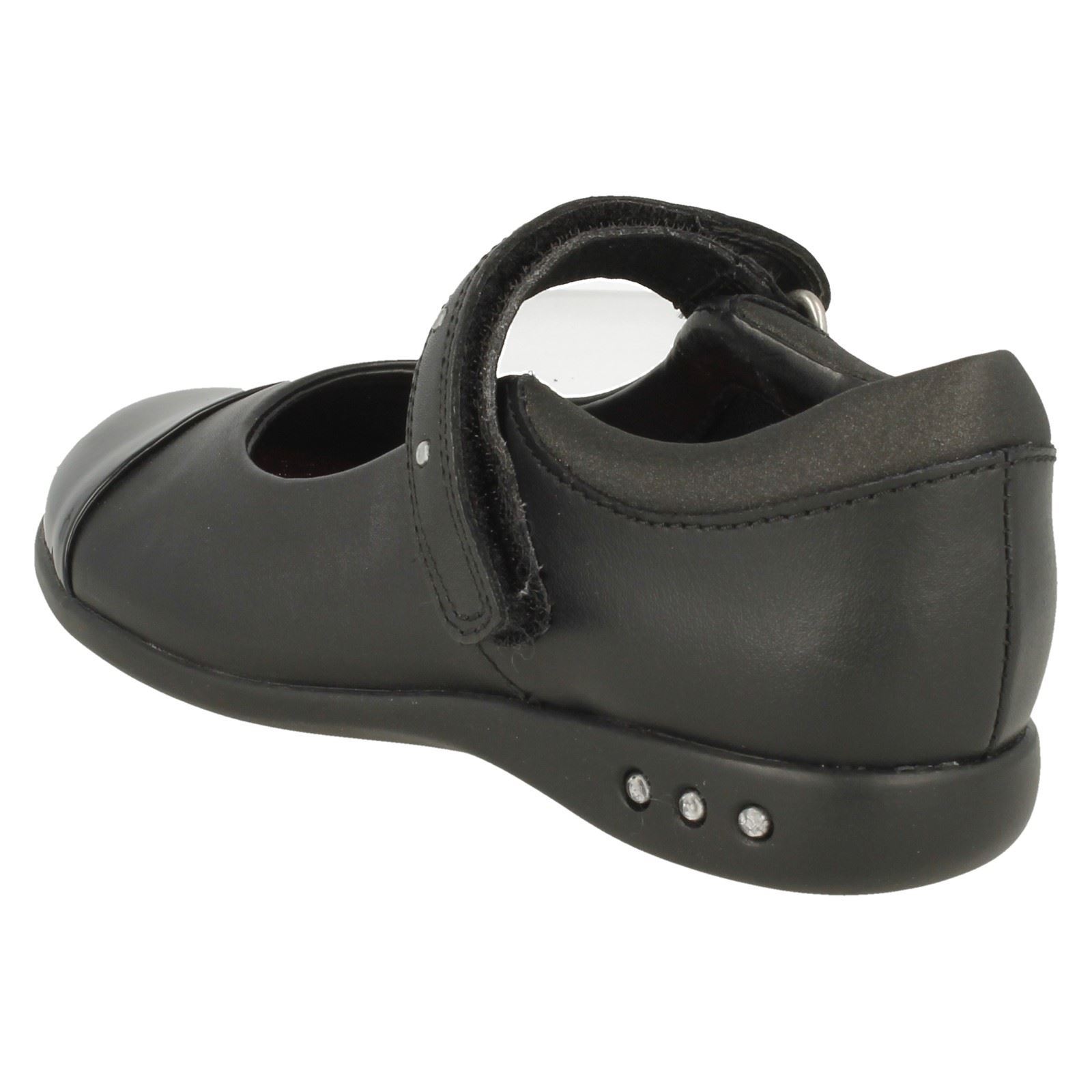 Girls Clarks Studded Strap School Shoes Prime Walk eBay