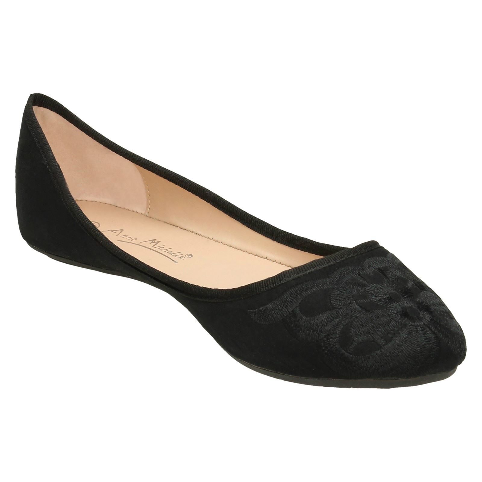 Zapatos de bailarina para dama Anne Michelle Suedette - Imagen 3 de 46