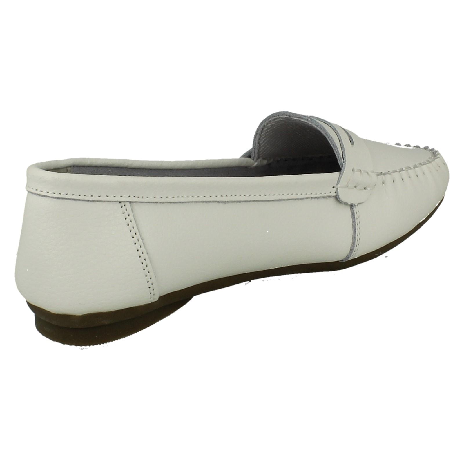 Ladies Down To Earth Leather Shoes F8R0445 - Picture 60 of 64