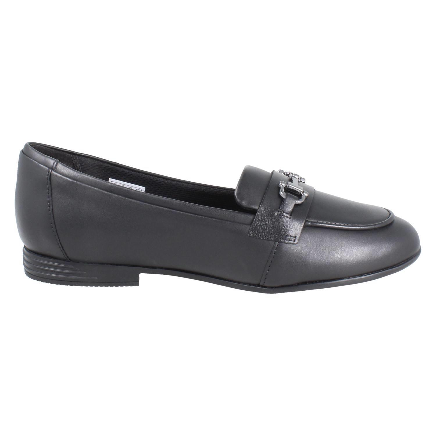 Girls Clarks Horse Bit Trim Leather Slip On Loafer School Shoes *Finja Loafer* - Picture 16 of 37
