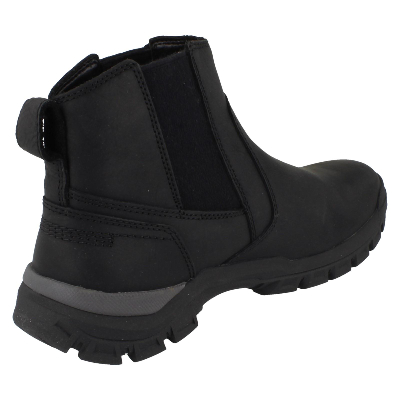Mens Caterpillar Leather Pull On Dealer Boots Threshold Chelsea Boots - Picture 6 of 19