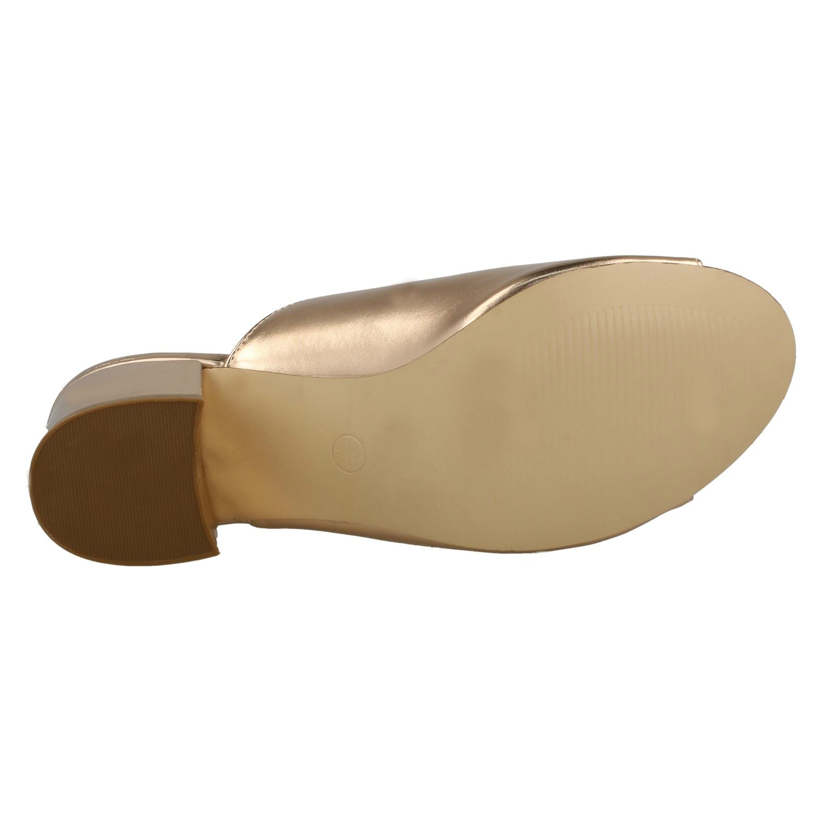 Ladies Anne Michelle Chunky Heel Mule Sandals 'F1R0664' - Picture 13 of 28