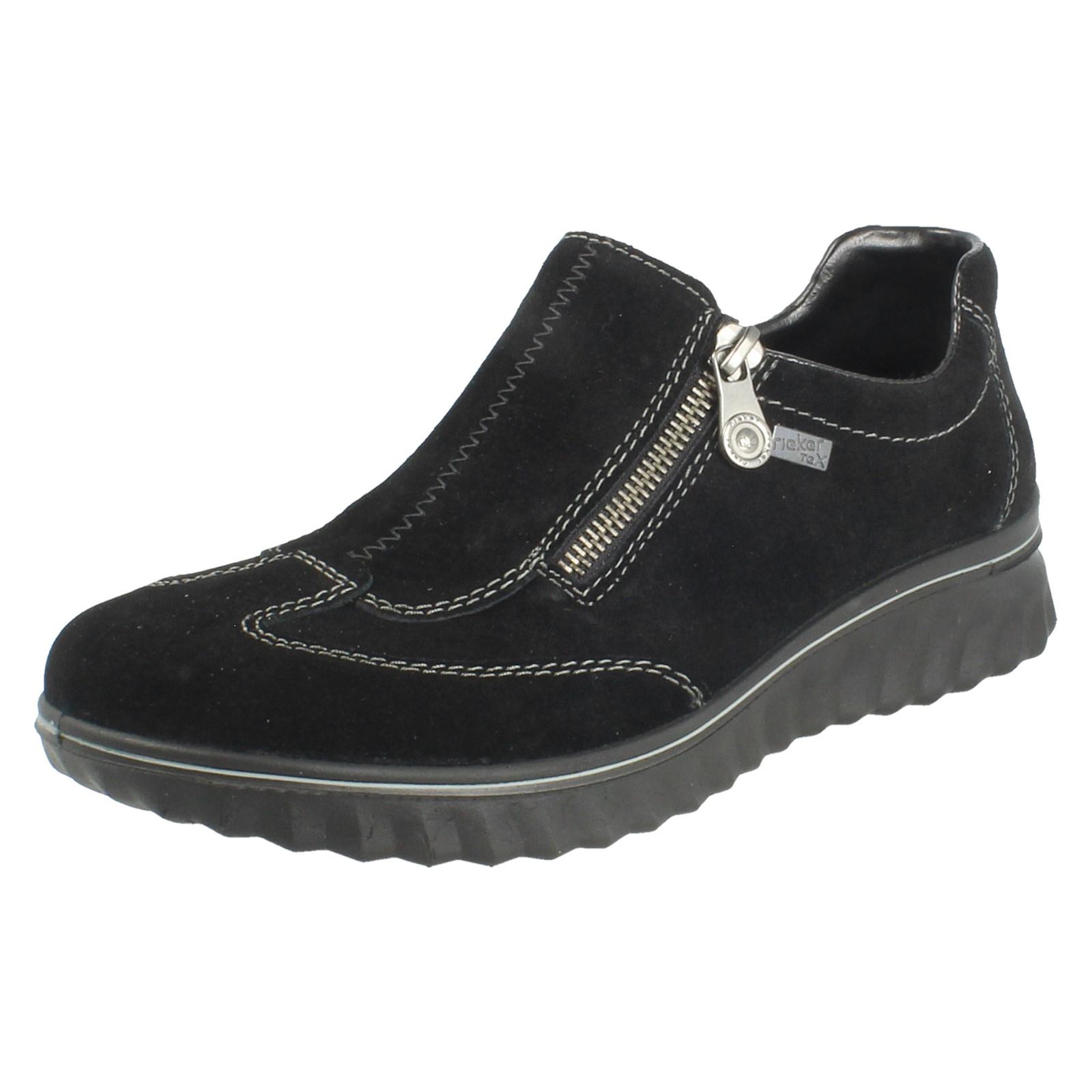Ladies Rieker Zip Fastening RiekerTEX Casual Shoes - 59071 - Picture 2 of 10