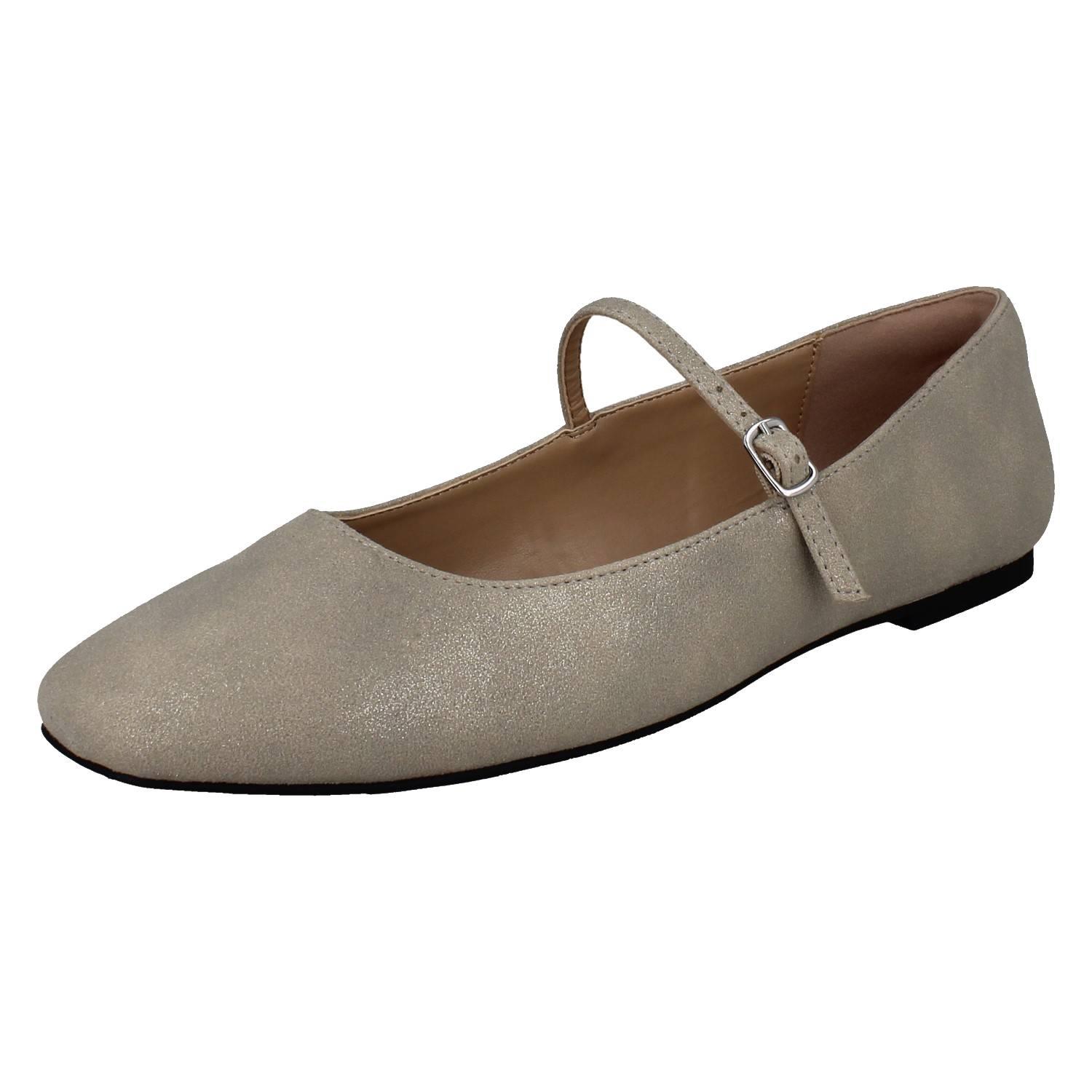 Bailarinas De Dama Clarks Con Punta Cuadrada De Textil Y Hebilla *Emelina Gem* - Imagen 11 de 19