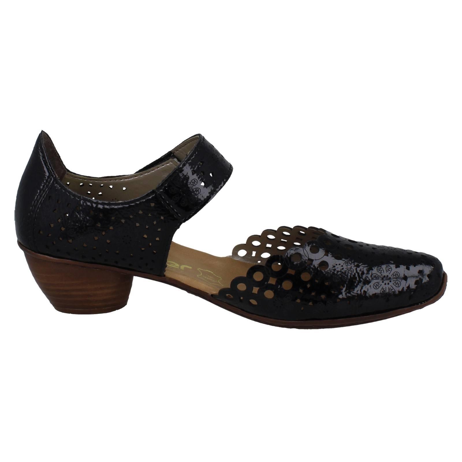 Ladies Rieker Stylish Punched Detailed Summer Shoes 43753 - Picture 52 of 64
