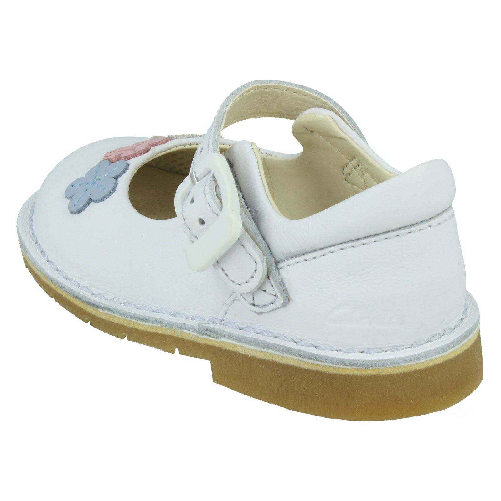 Zapatos informales de cuero con gancho y bucle para niñas Clarks gema cometa - Imagen 13 de 19