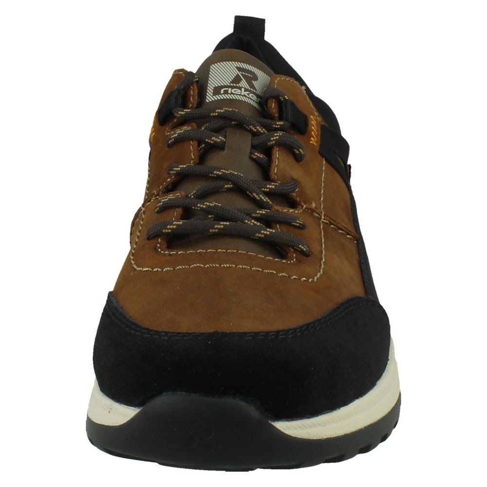 Mens Rieker Leather Lace Up Water-Resistant R-TEX Casual Shoes: U0100 - Picture 9 of 10