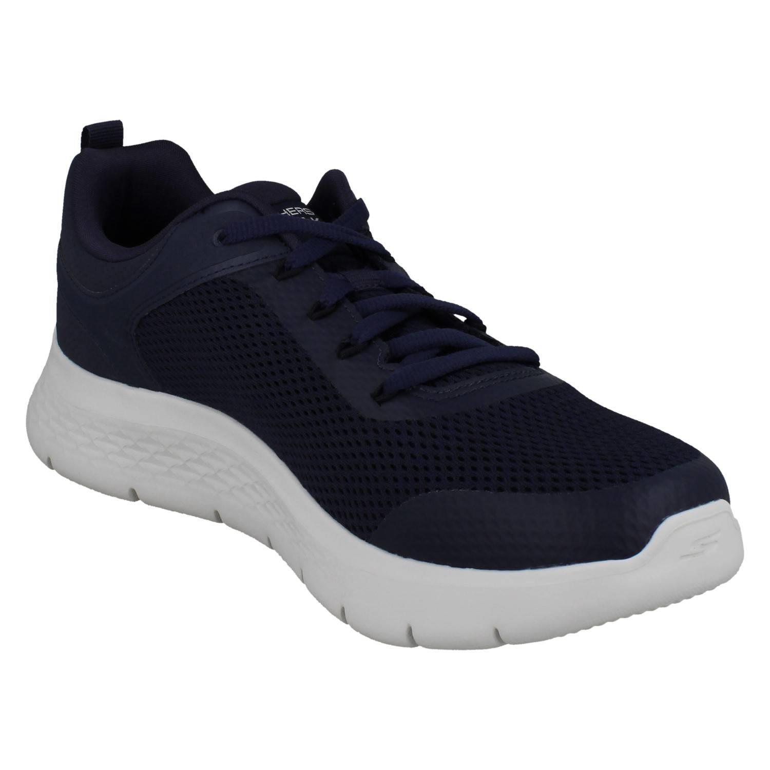 Uomo Skechers Air Cooled Lavabili per Vegani Pizzo Scarpe Ginnastica Independent - Picture 8 of 10