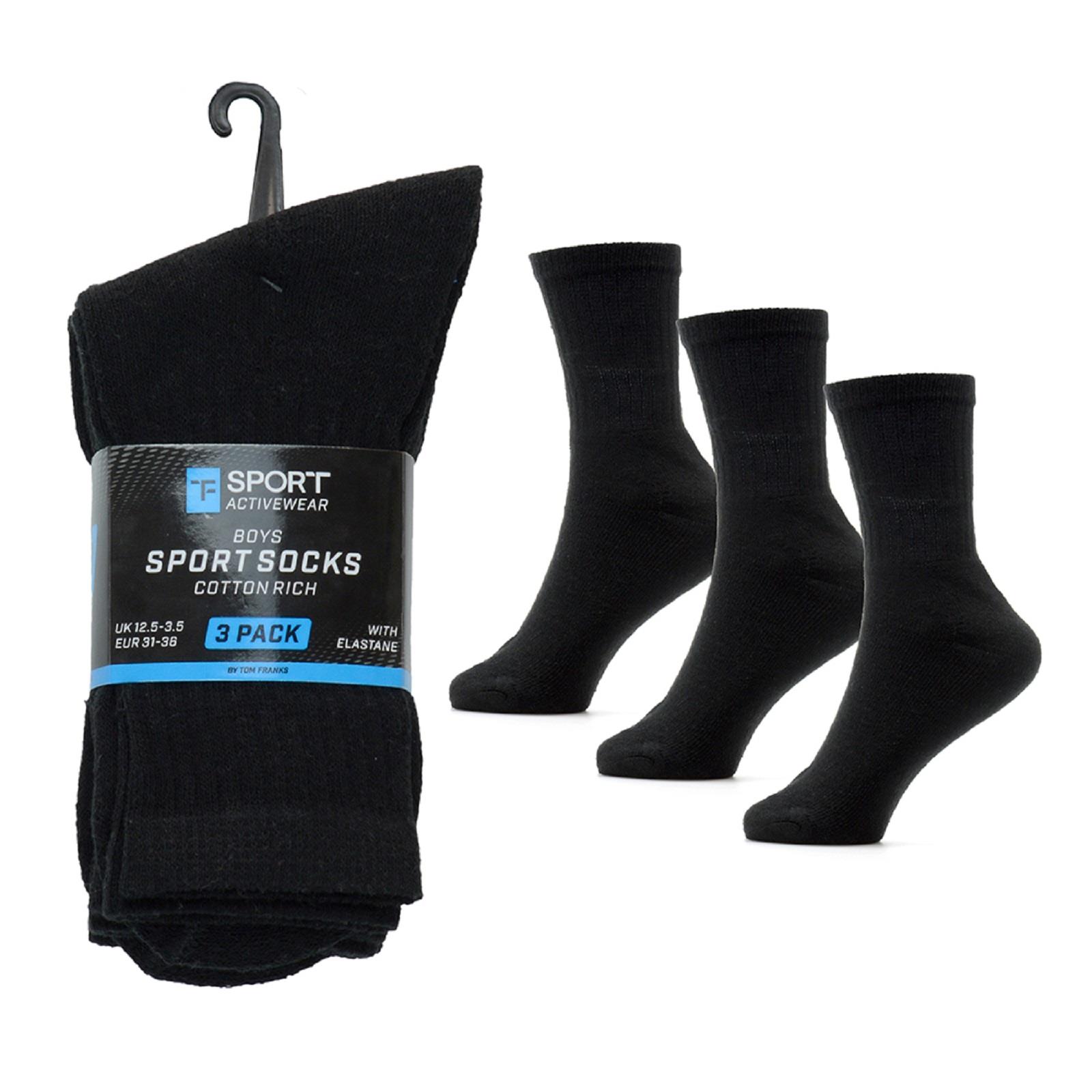 Boys Tom Franks Cotton Rich Sport Socks - SK891 - Picture 2 of 4