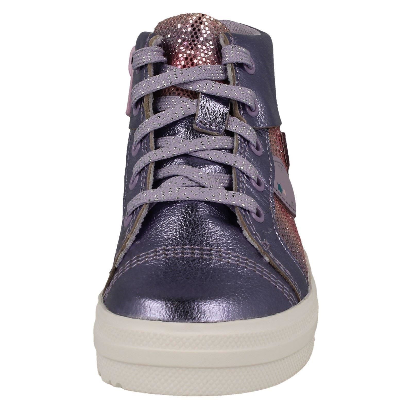 Botines informales Clarks de cuero con cremallera y cordones para niños Nova City - Imagen 27 de 28