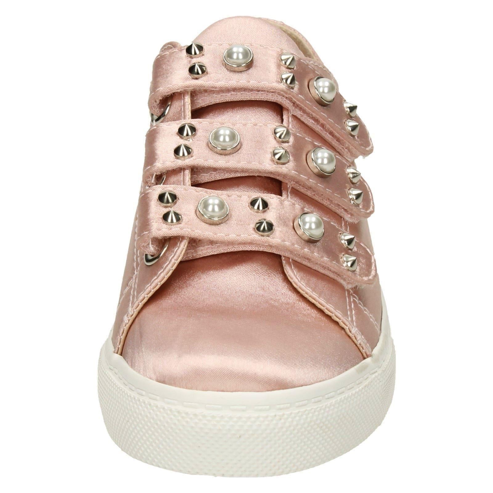 Ladies Spot On Pearl - Strap Trainers F8R0359 - Picture 23 of 28