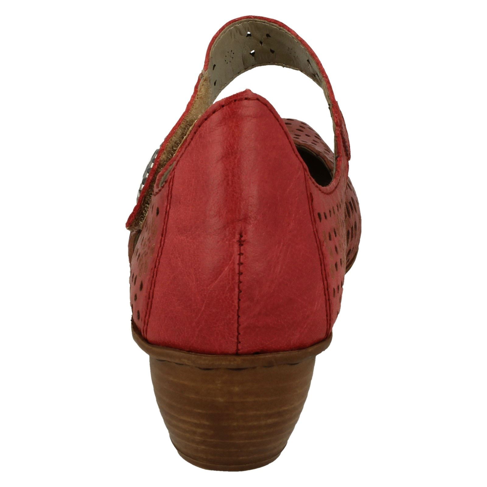 Ladies Rieker Stylish Punched Detailed Summer Shoes 43753 - Picture 23 of 64