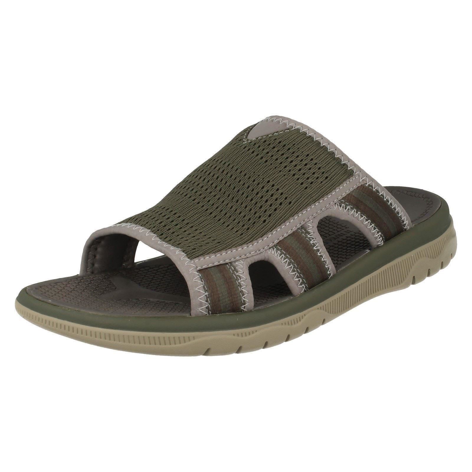 Mens Clarks Cloudstepper Slider Sandals Balta Ray | eBay