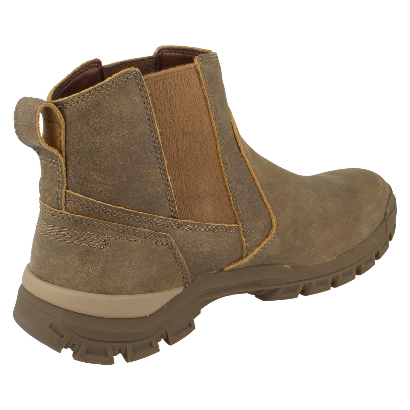 Mens Caterpillar Leather Pull On Dealer Boots Threshold Chelsea Boots - Picture 15 of 19