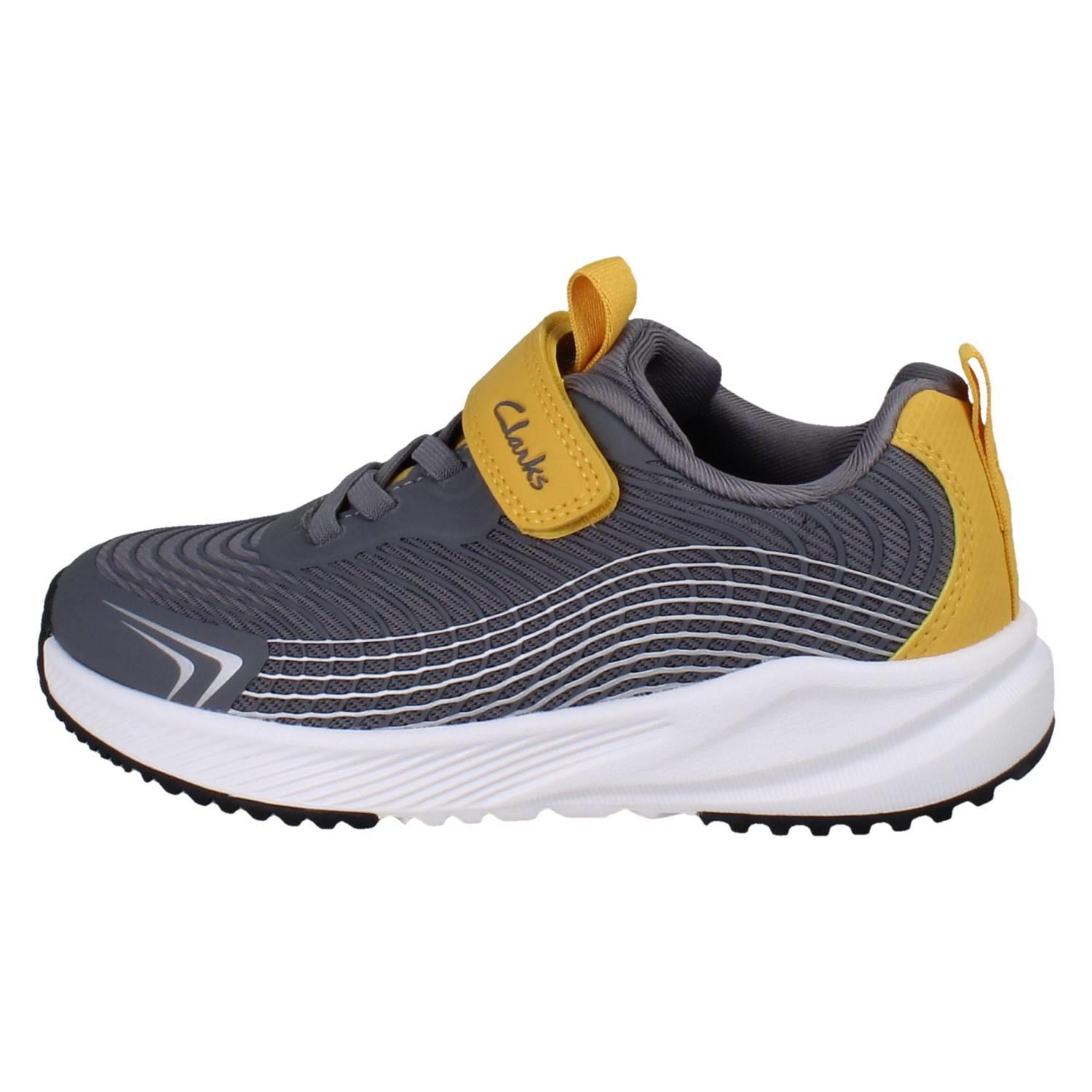Kids Clarks Padded Textile Breathable Lightweight Sports Trainers *Deyes Dash* - Picture 12 of 64