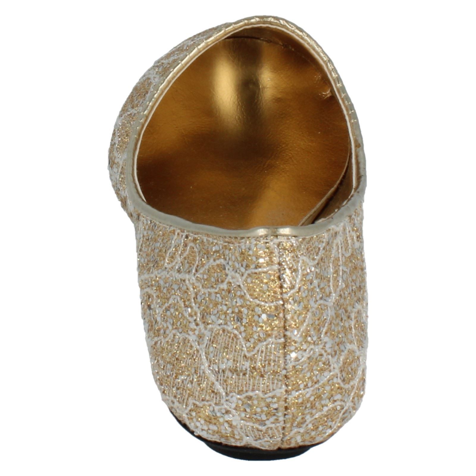 Girls Cutie Glitter Slip On Shoes 'H2R239' - Picture 18 of 19