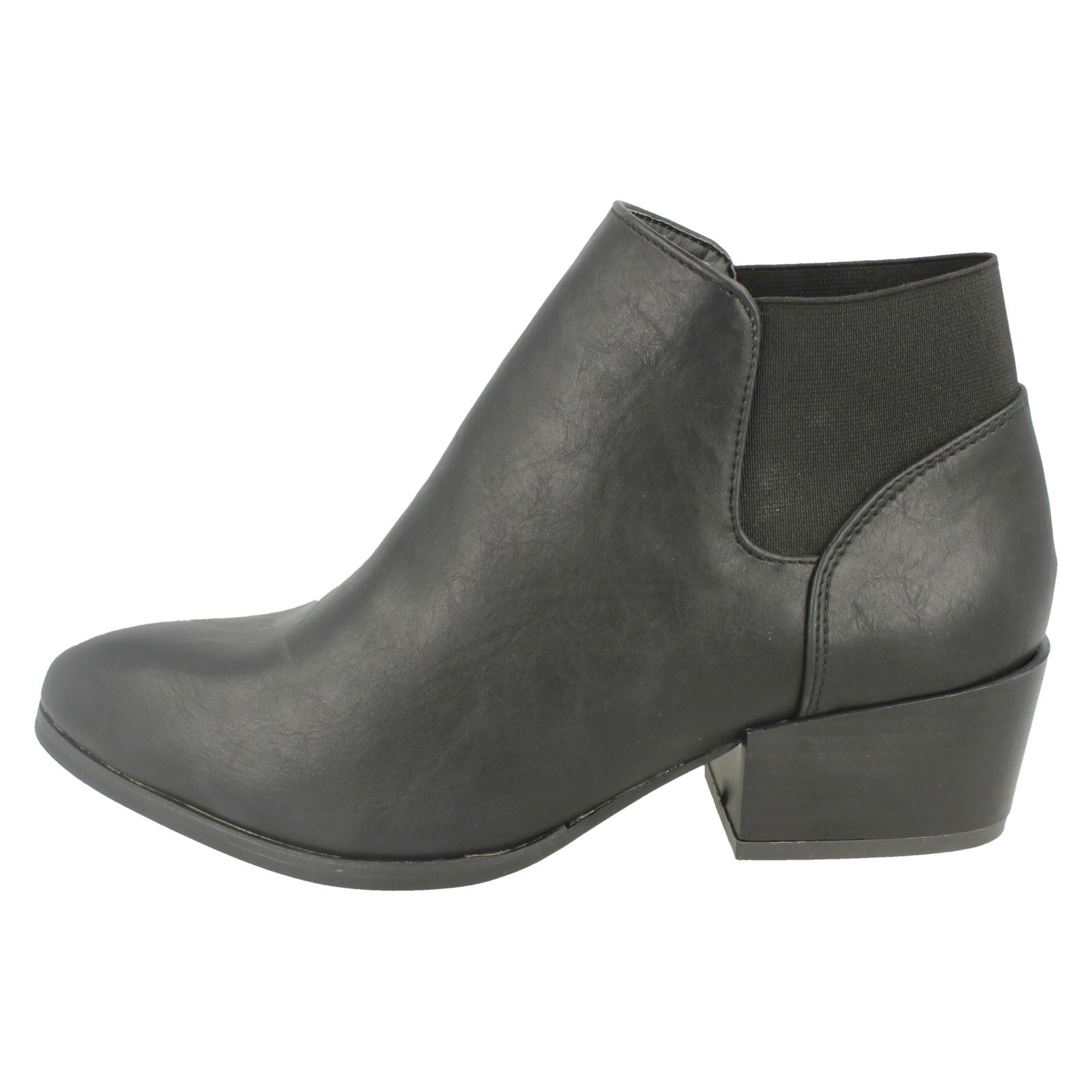 Ladies Spot On F5R0230 Heeled Ankle Boot - Picture 7 of 28
