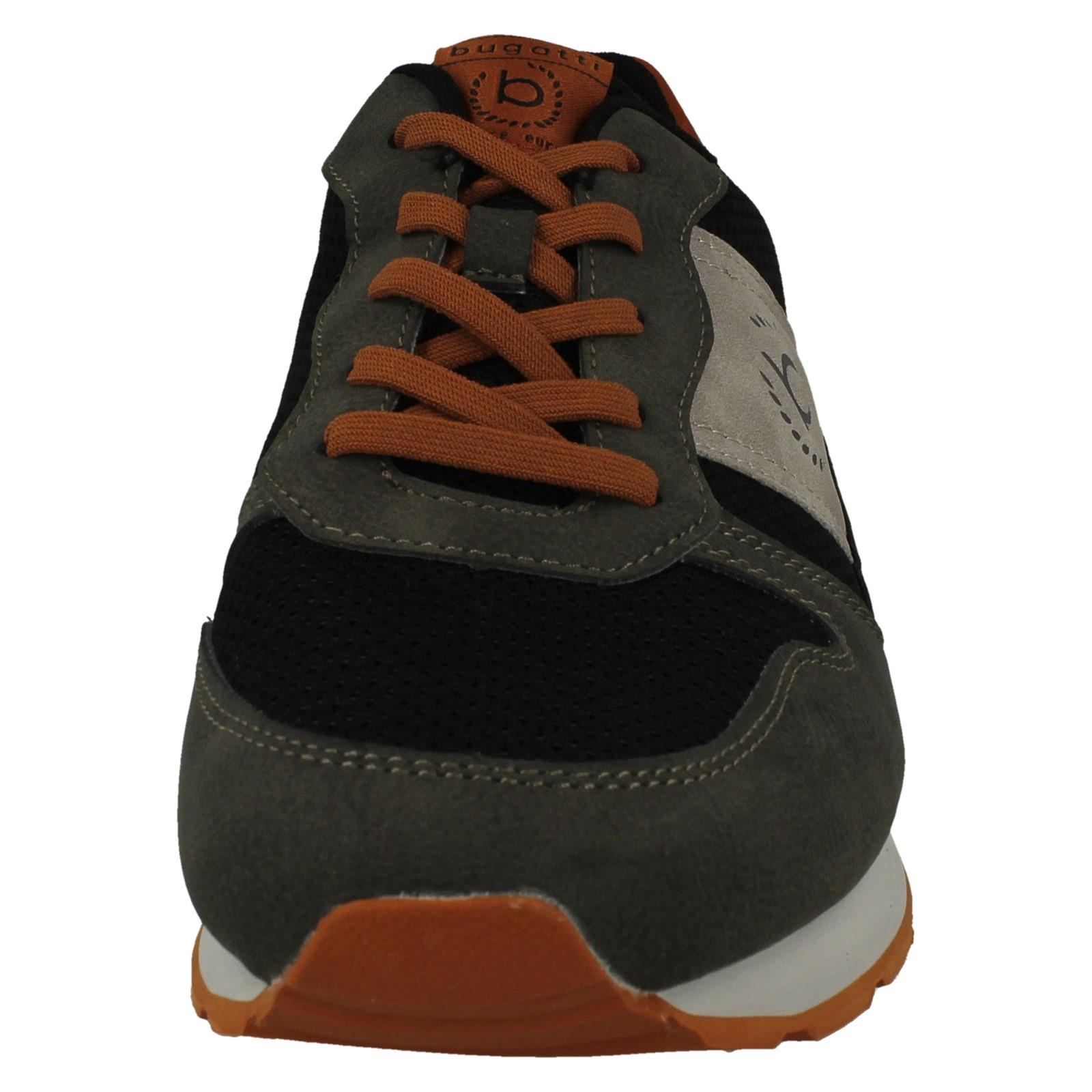 Mens Bugatti Casual Lace Up Logo Detailed Trainers 323-30806-5069 - Picture 9 of 10