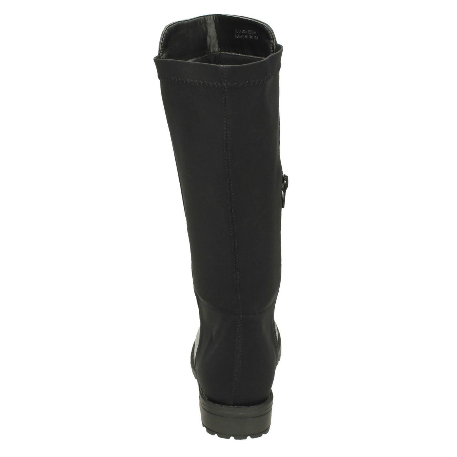 Girls Spot On Mid Heel Calf Boots - Picture 3 of 19