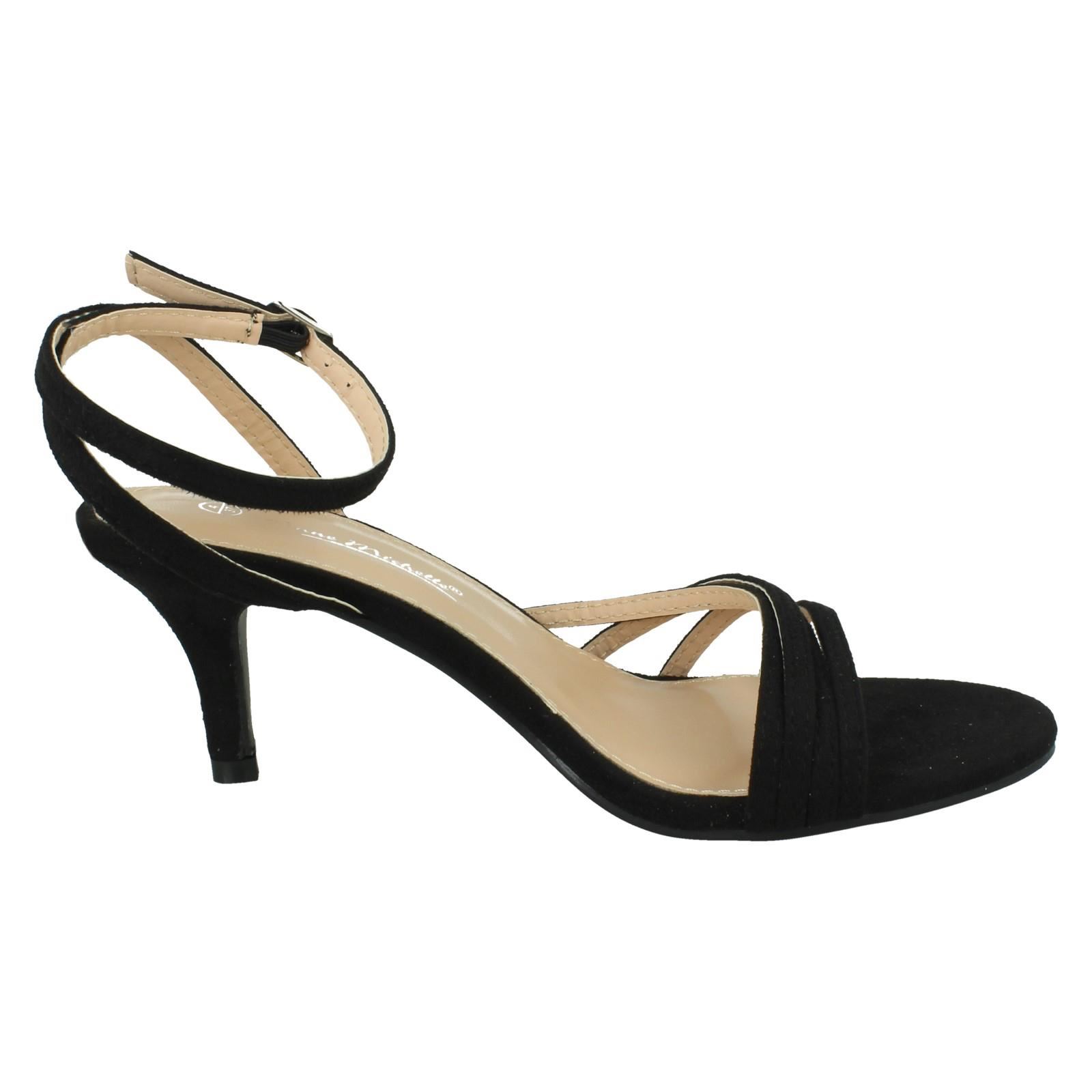 Sandalias de fiesta Anne Michelle de tacón medio calce ancho para dama 'F1R2112' - Imagen 7 de 46