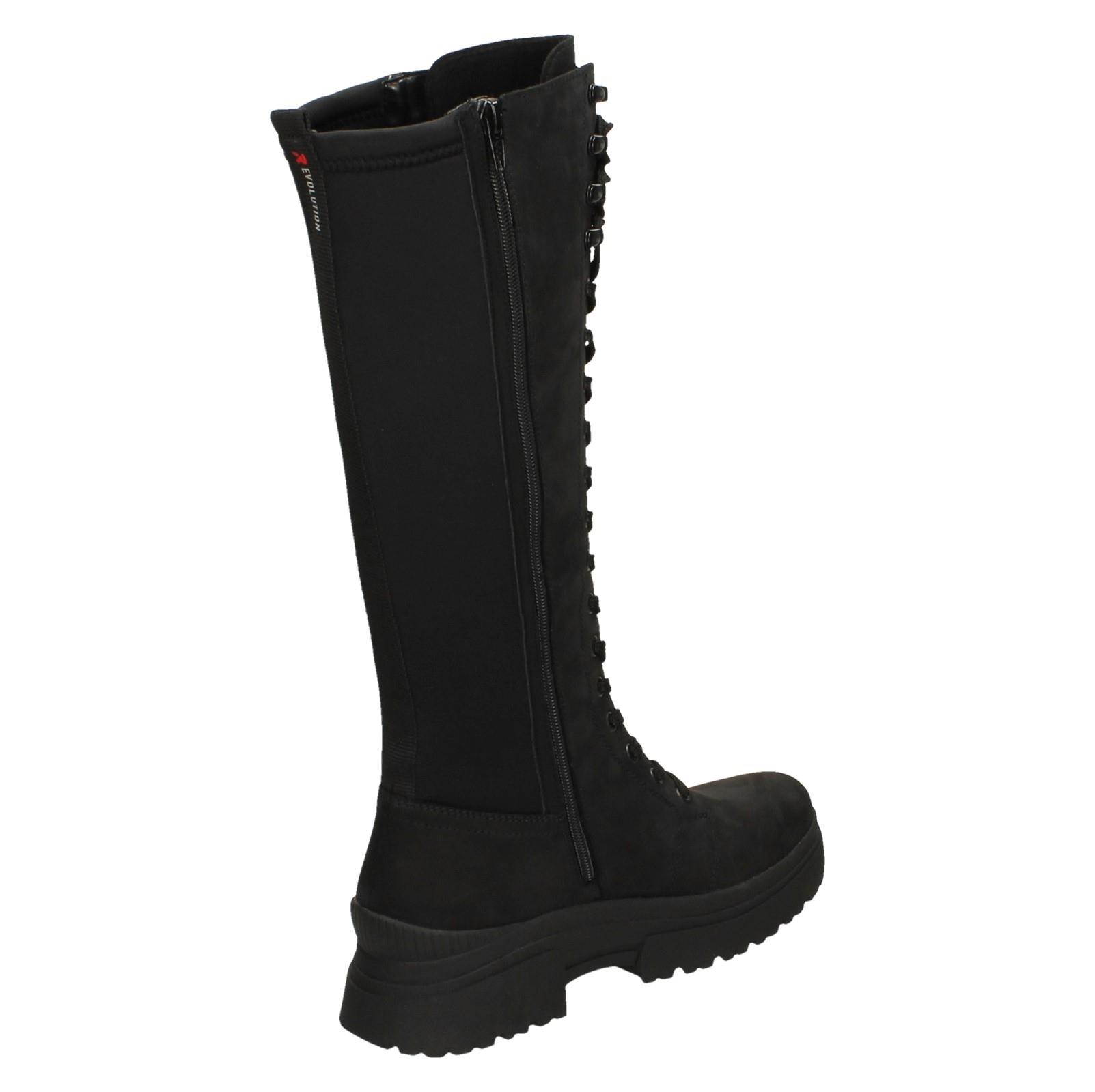 Stivali alti ginocchio donna R-EVOLUTION di Rieker eleganti schiena elasticizzati W0390 - Foto 6 di 10