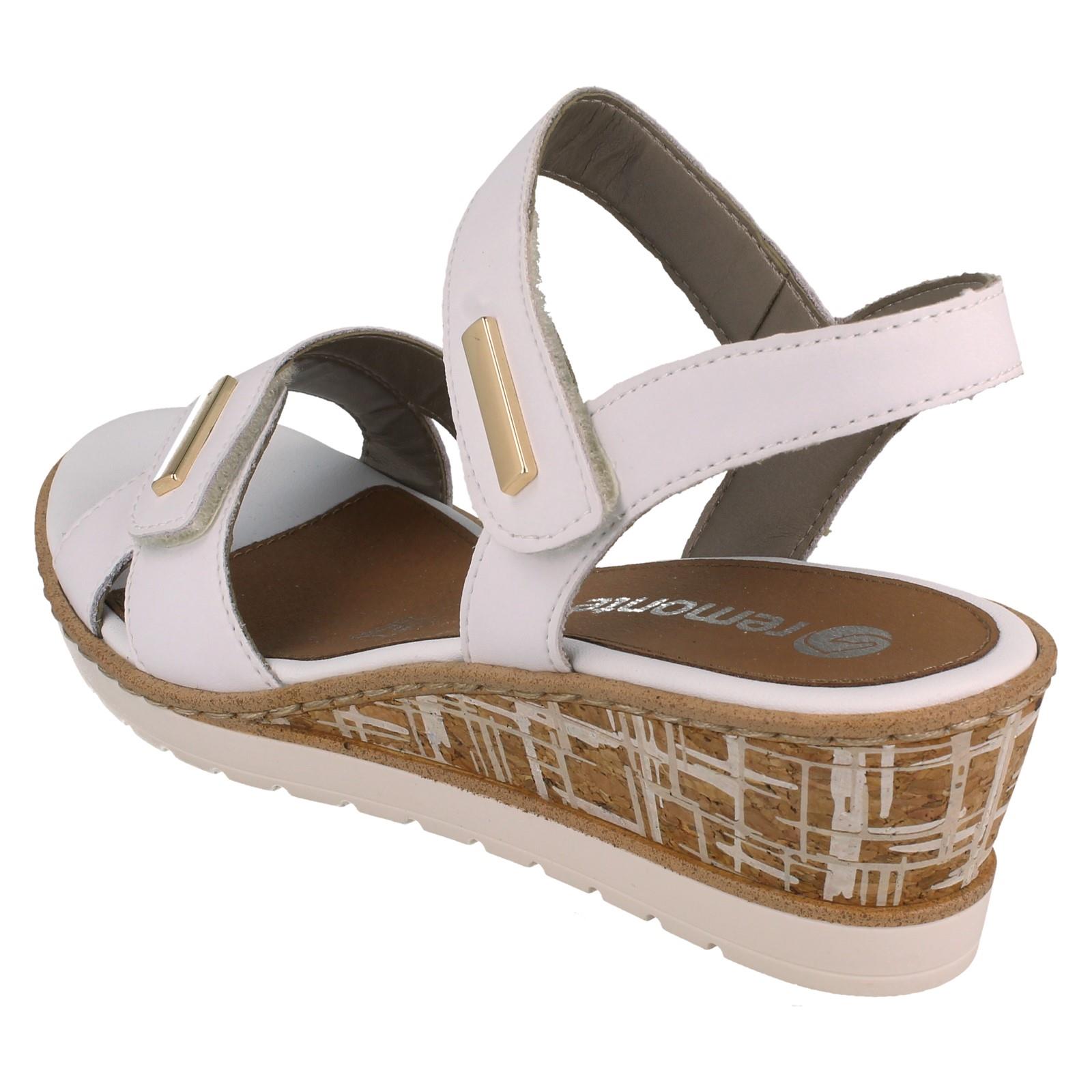 Sandali Da Donna Remonte Con Cinghie Regolabili E Tacco A Wedge *R6R266* - Picture 13 of 19