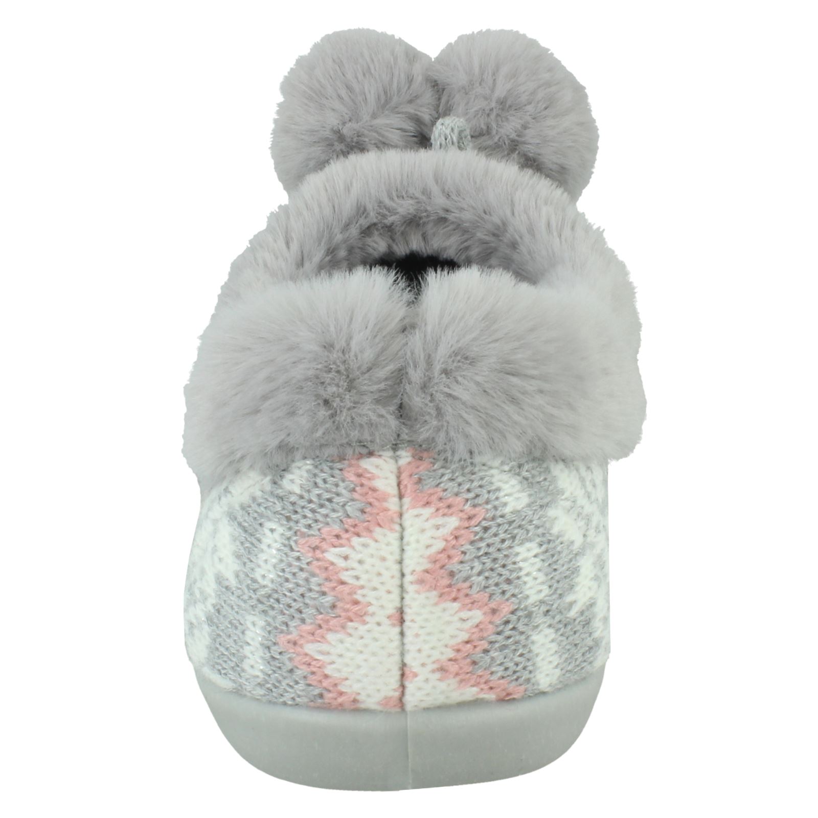 Pantuflas pompones de espuma viscoelástica para damas RoseBank estampado noruego detallado Grace - Imagen 5 de 10